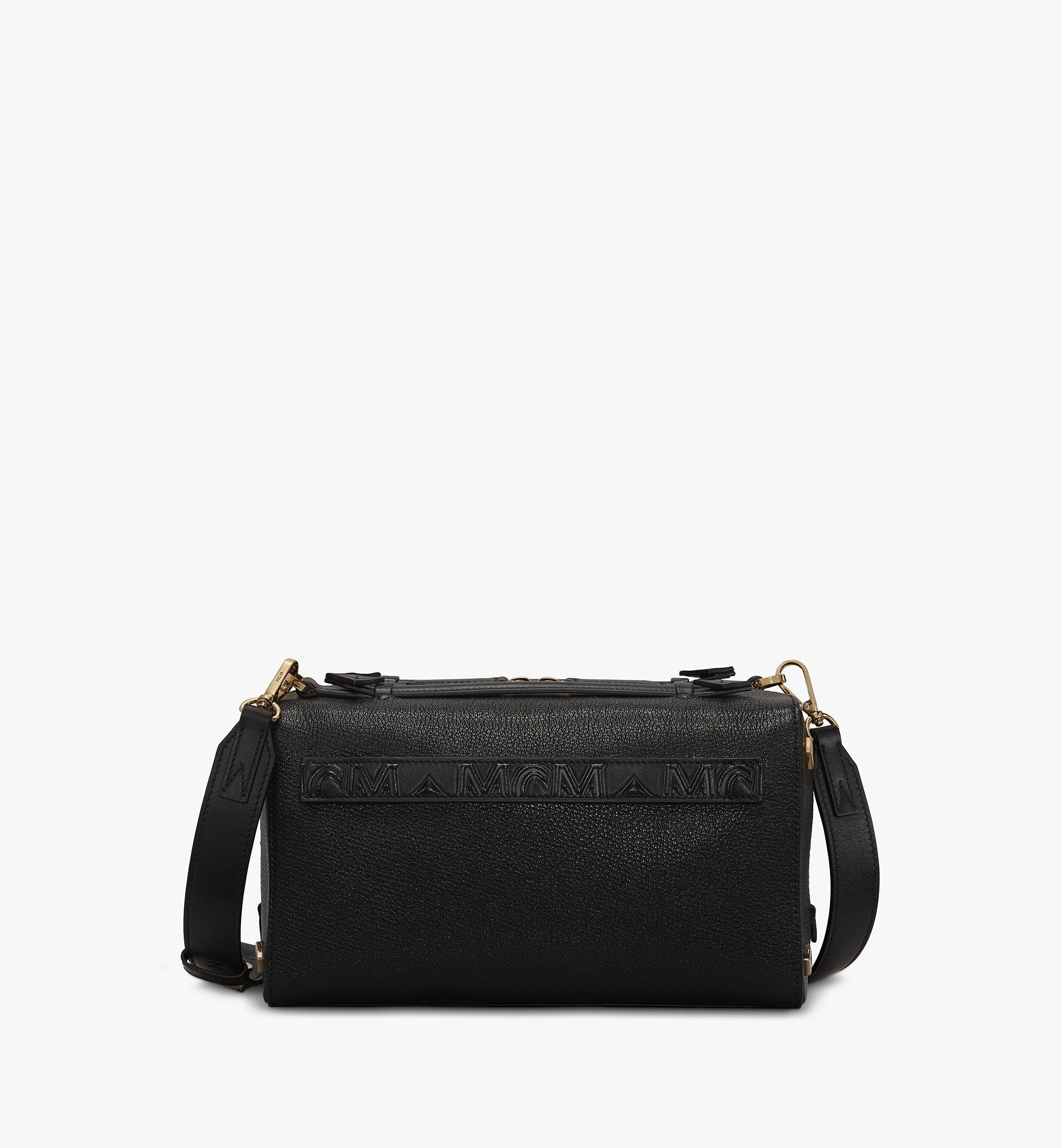 mcm boston bag black