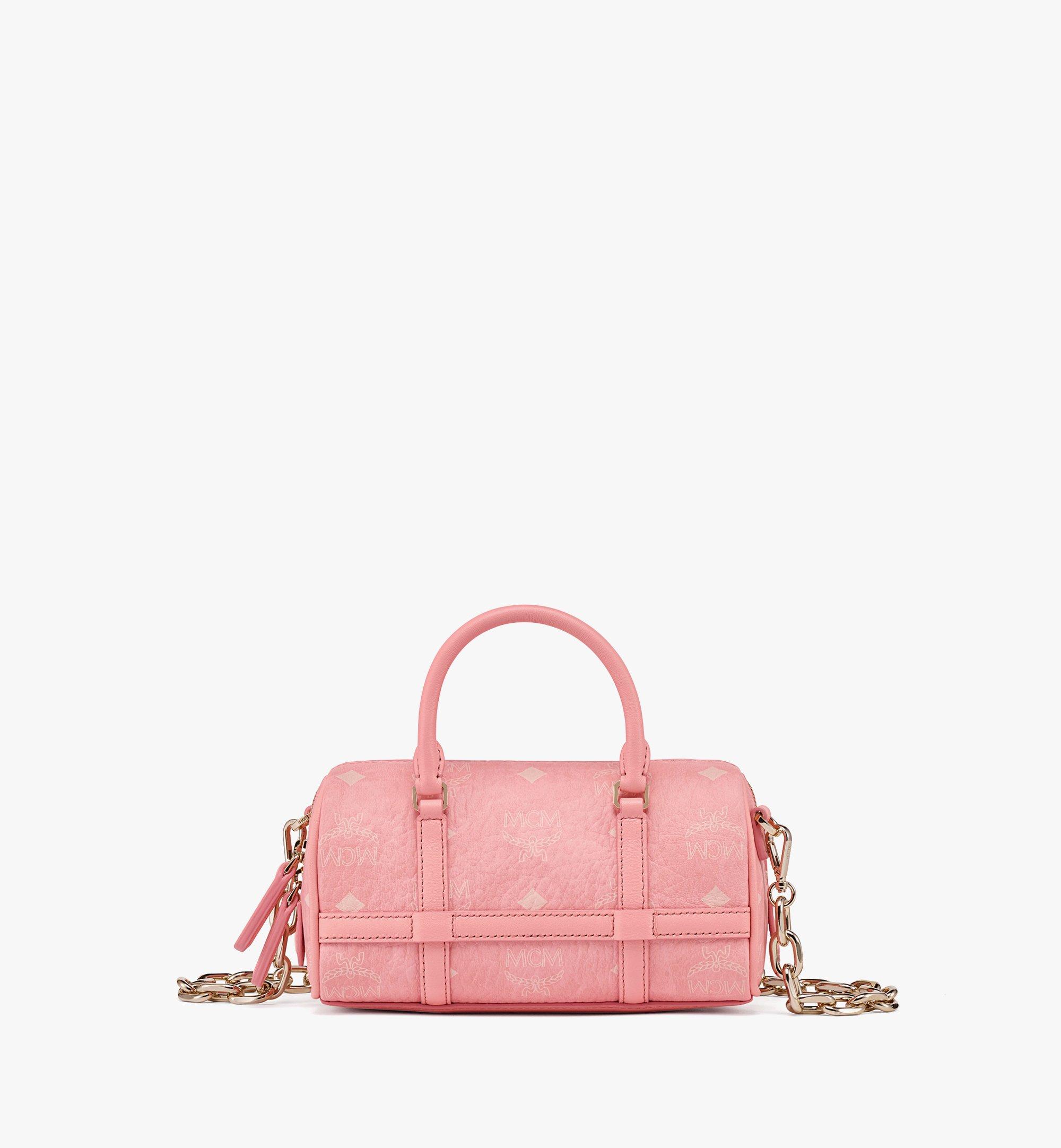 mcm visetos boston bag