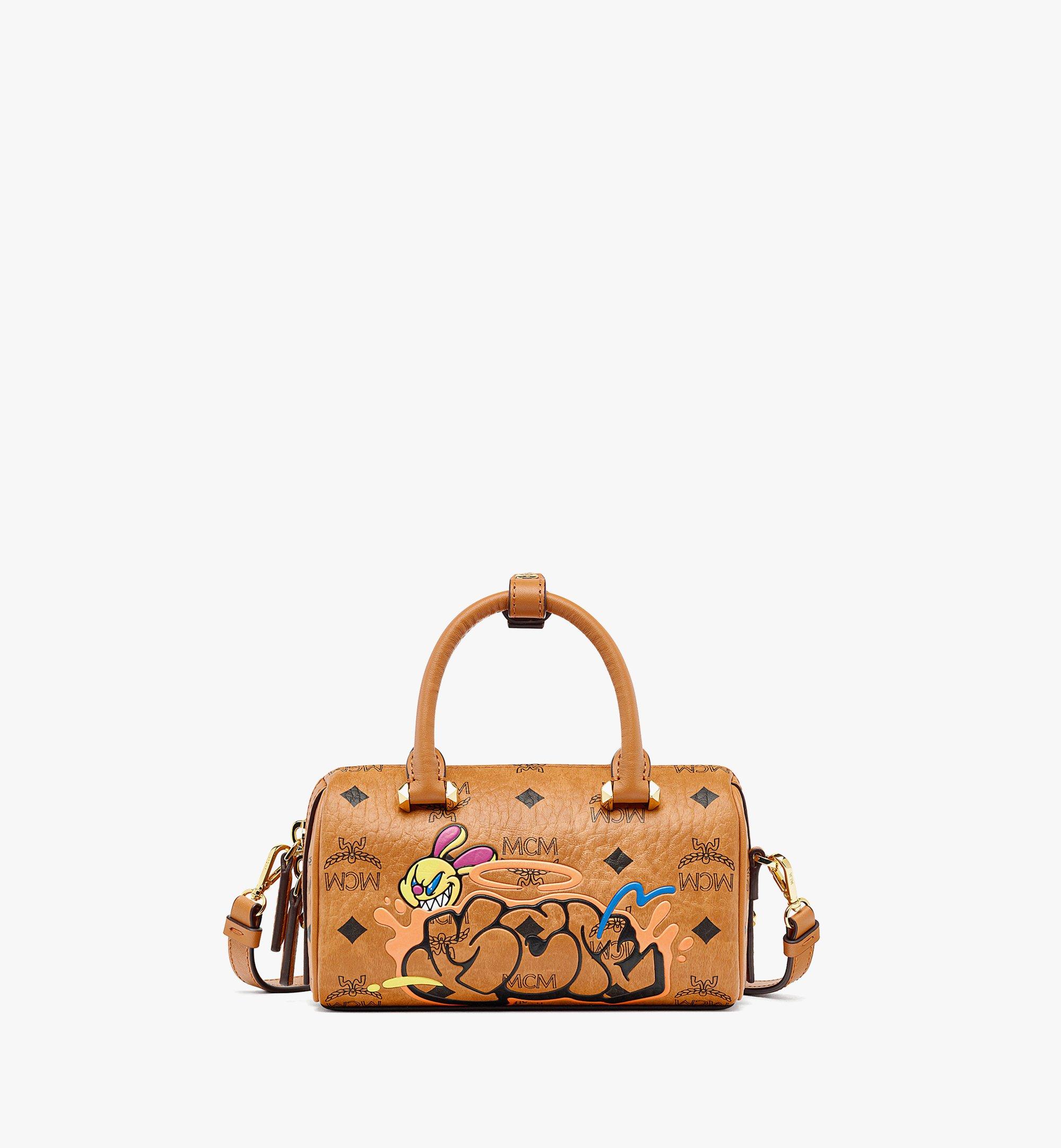 Mcm boston best sale bag large