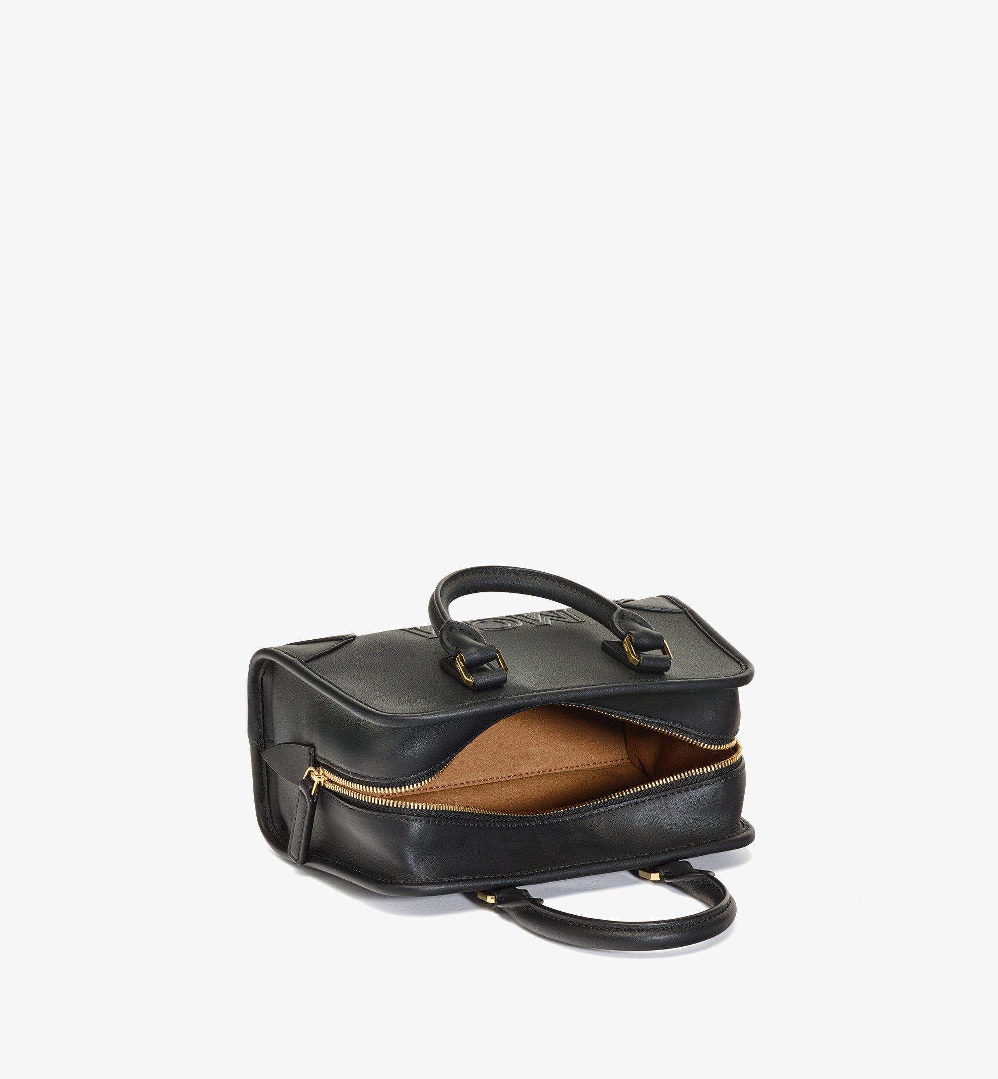 MCM Aren Boston Mini Leather Satchel