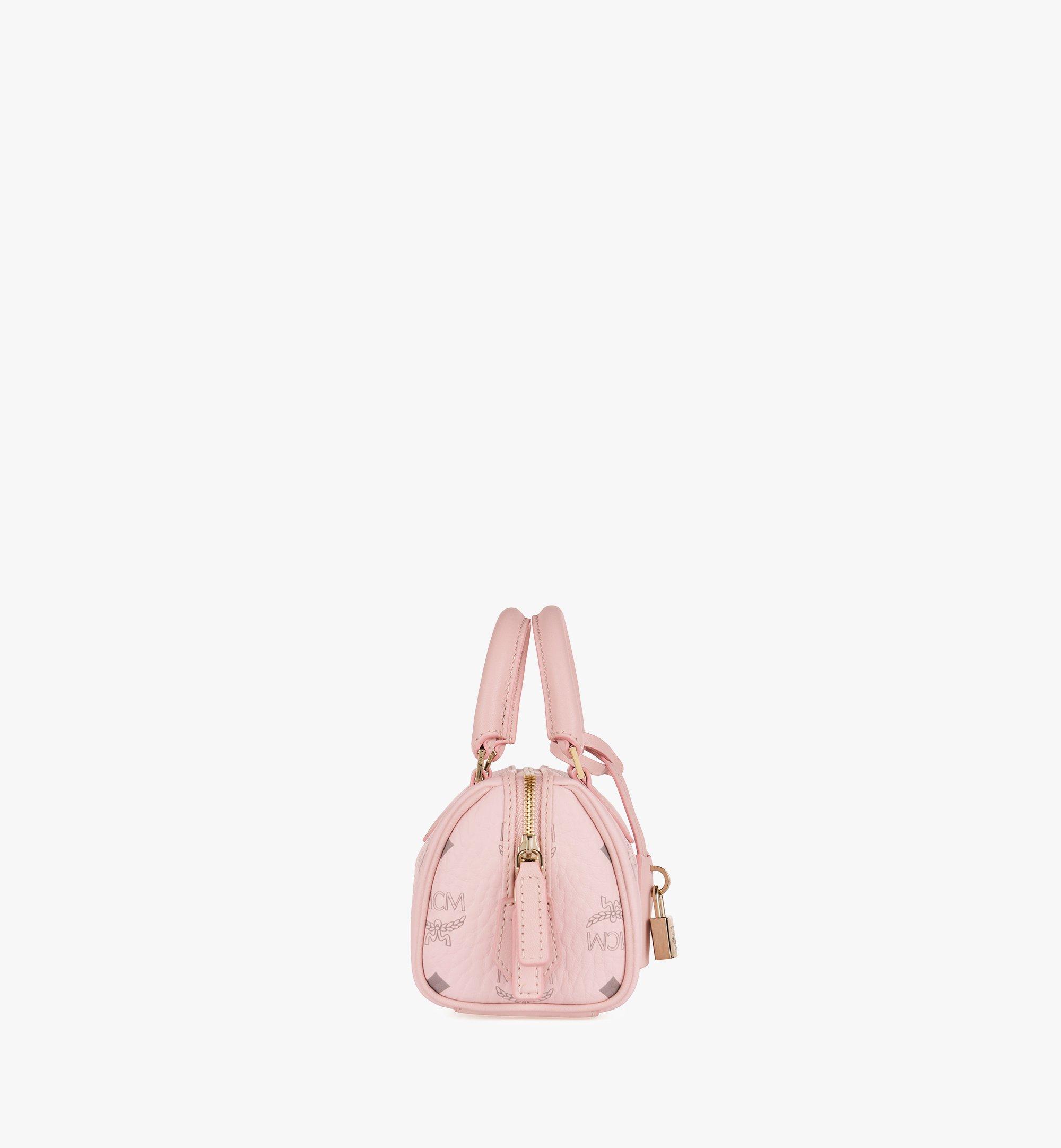 MCM Ella Boston Bag in Visetos Pink MWBEAEA01QH001 Alternate View 1