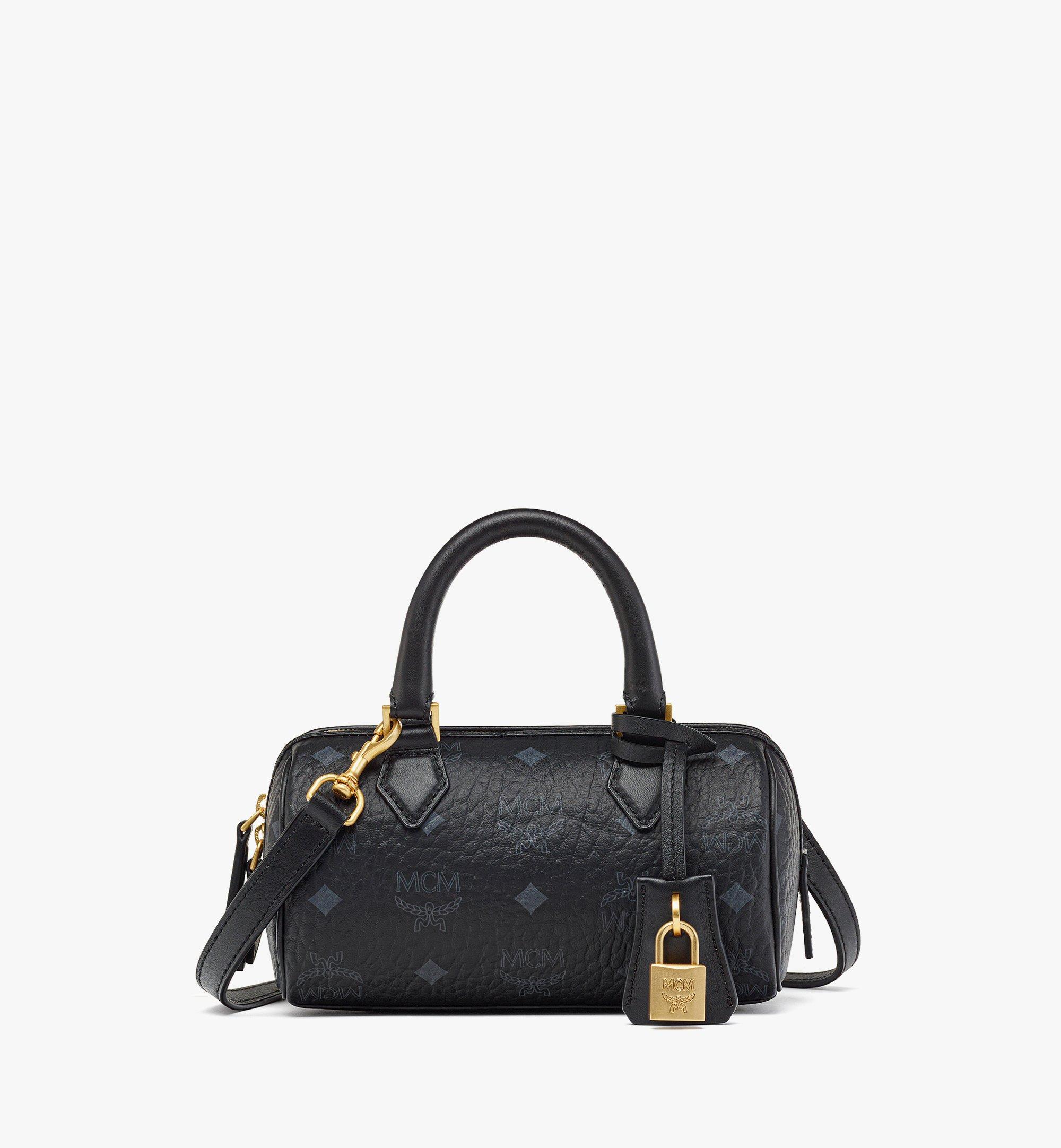 Mini Ella Boston Bag in Visetos Black MCM CN