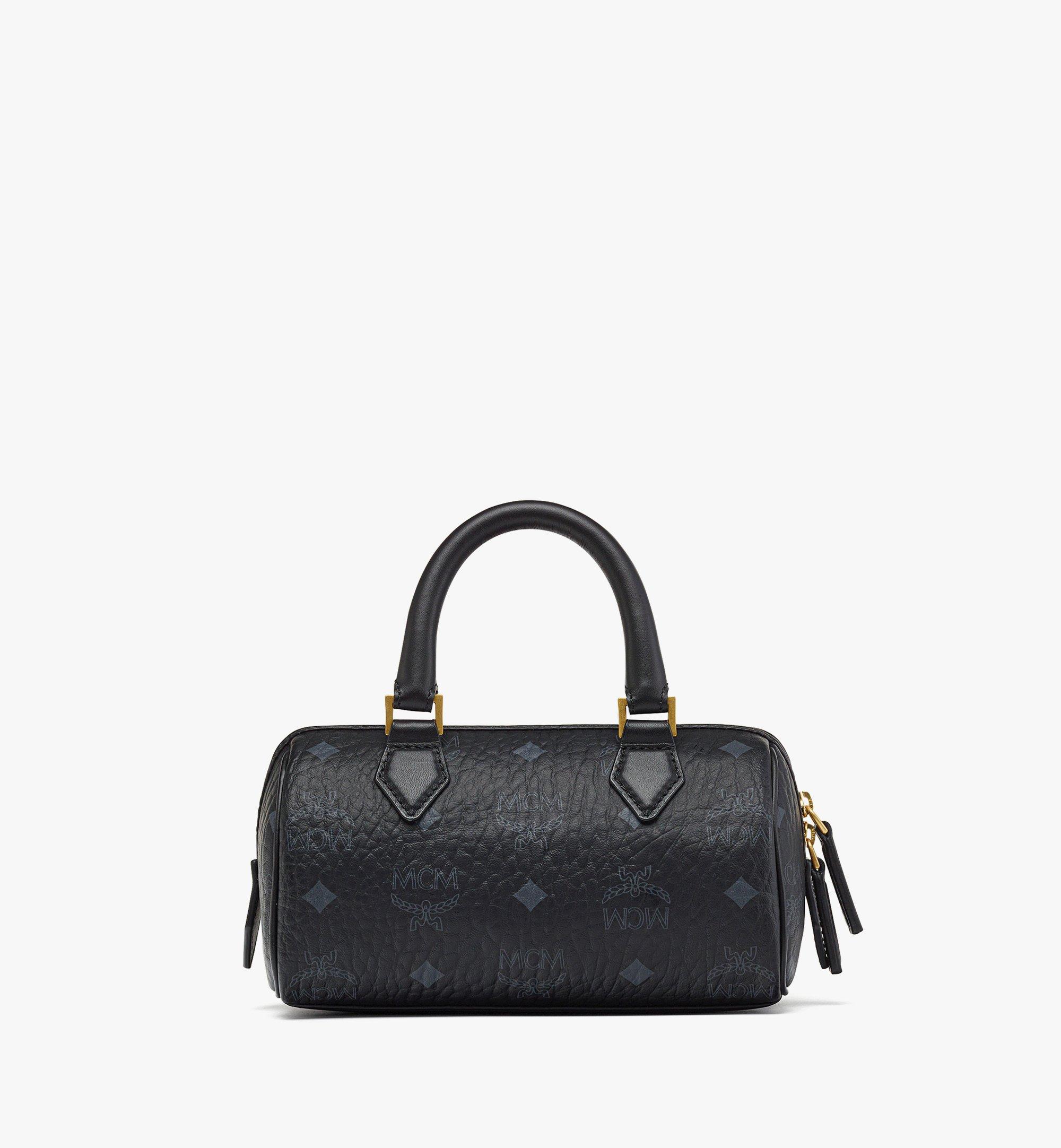 Mini Ella Boston Bag in Visetos Black MCM JP