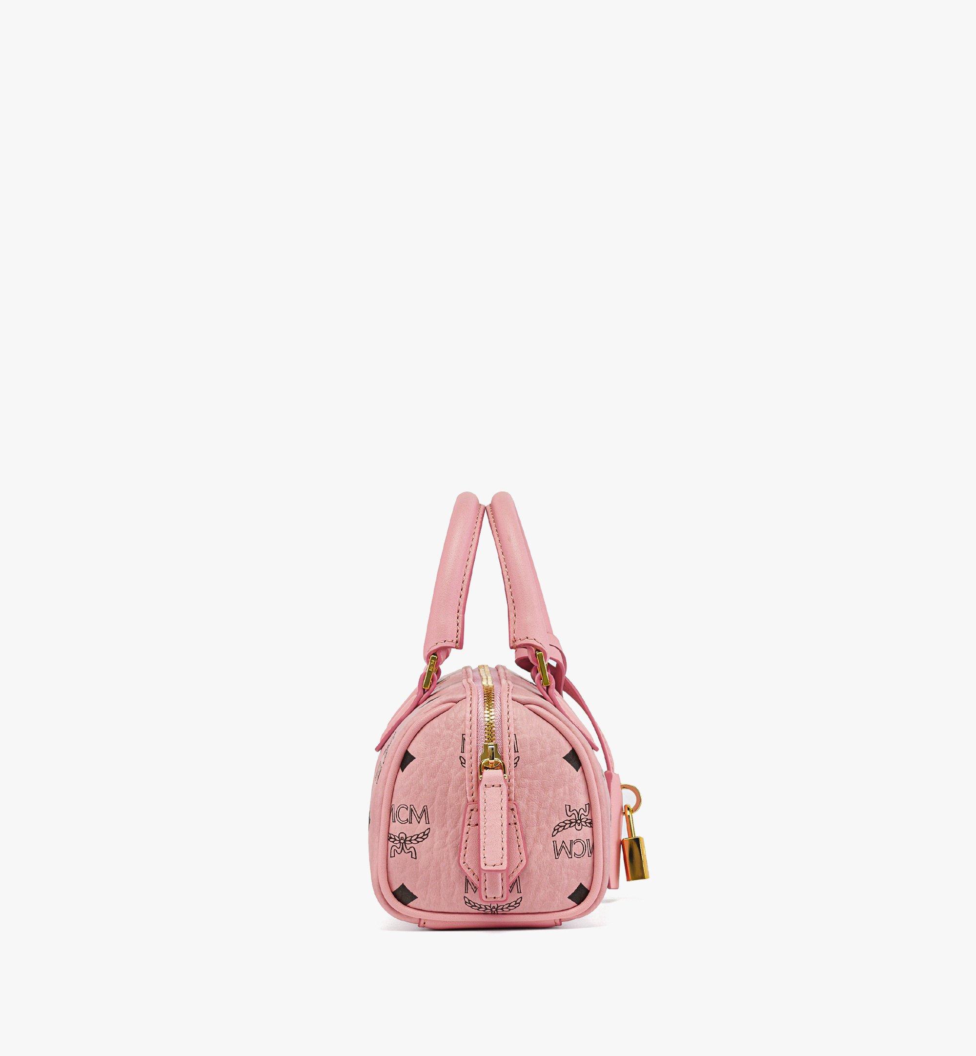 MCM Ella Boston Bag in Visetos Pink MWBESEA01PZ001 Alternate View 1