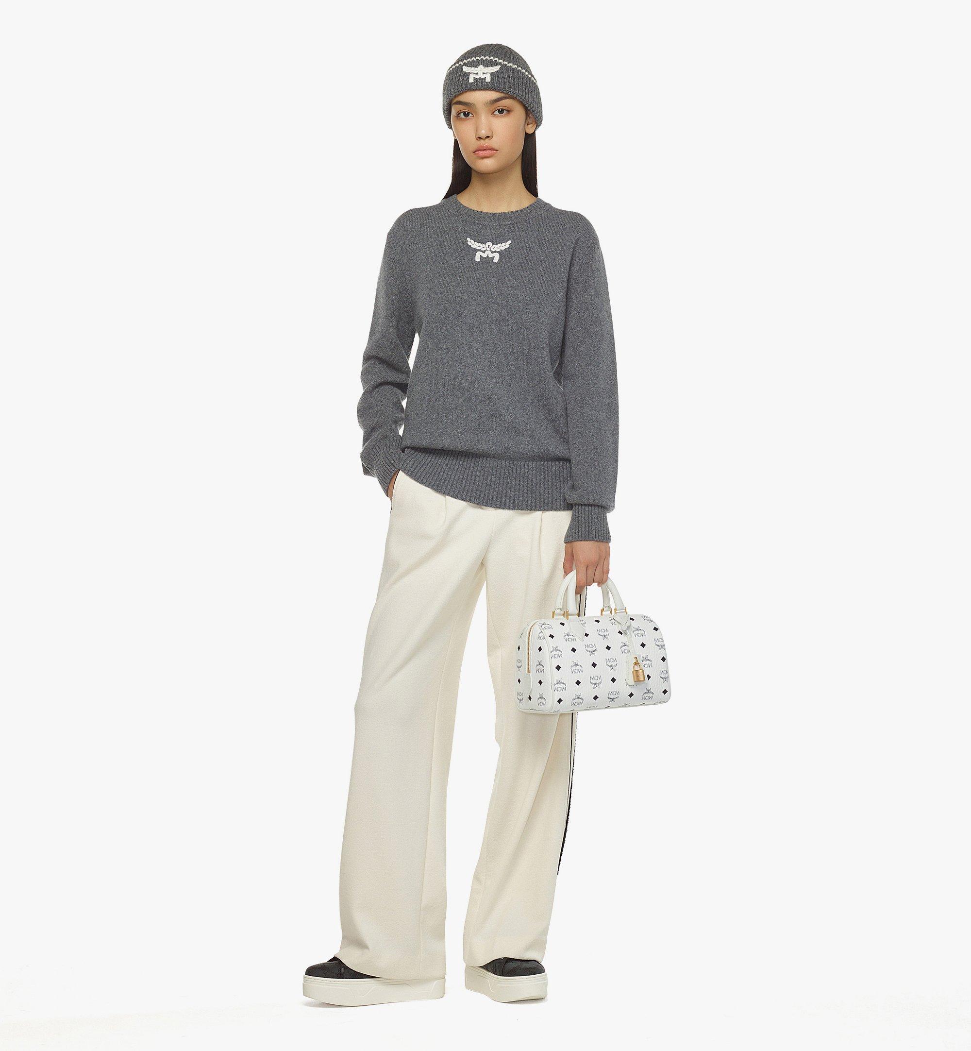 MCM Ella Boston Bag in Visetos White MWBESEA02WT001 Alternate View 4