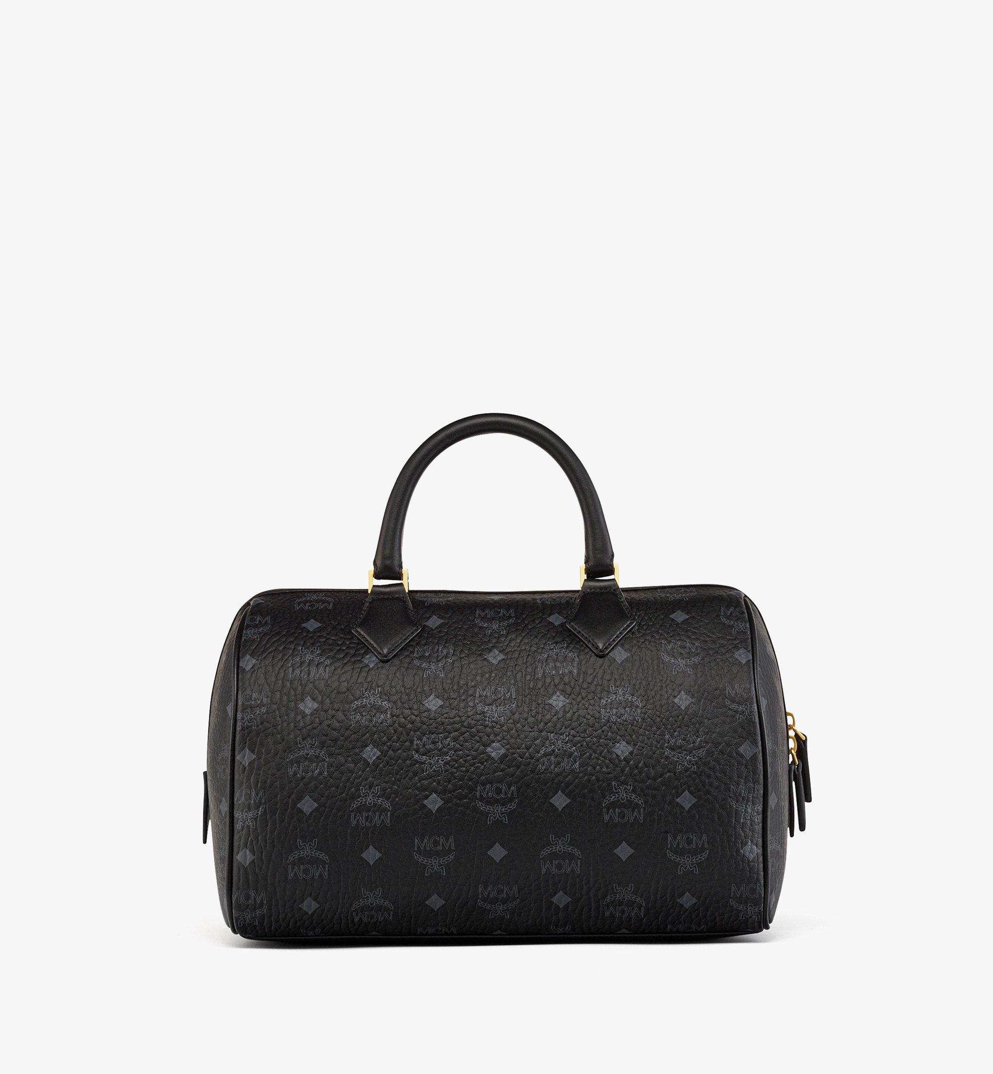 MCM Ella Boston Bag in Visetos Black MWBESEA03BK001 Alternate View 3