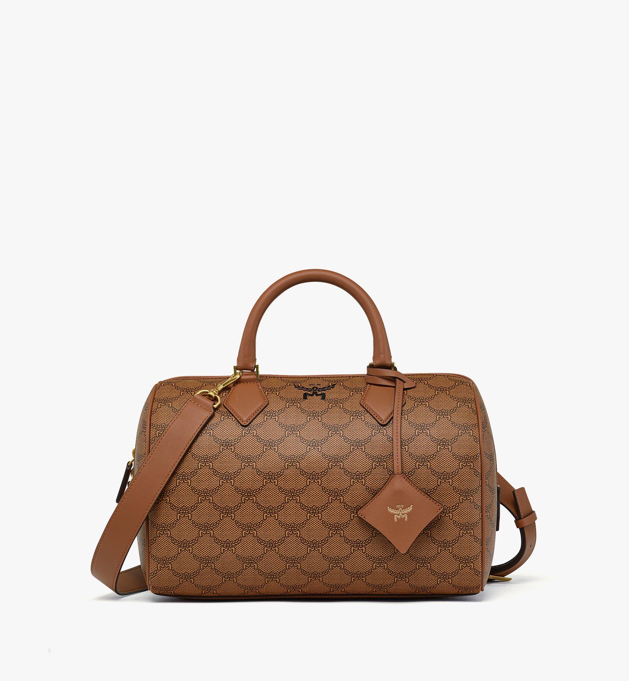 Mcm essential boston bag medium best sale