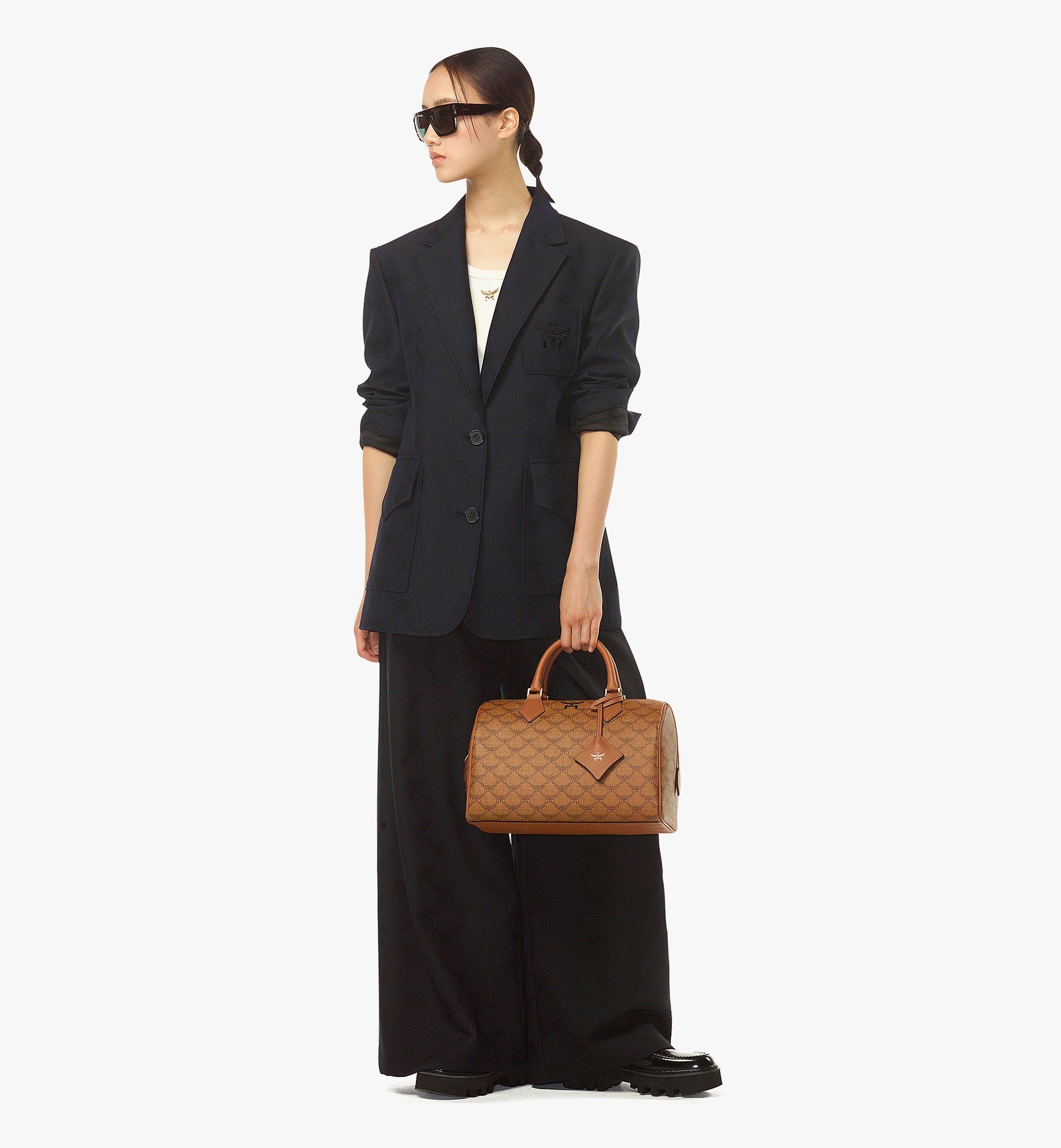 MCM Ella Boston Bag in Lauretos Cognac MWBESEA07CO001 Alternate View 4