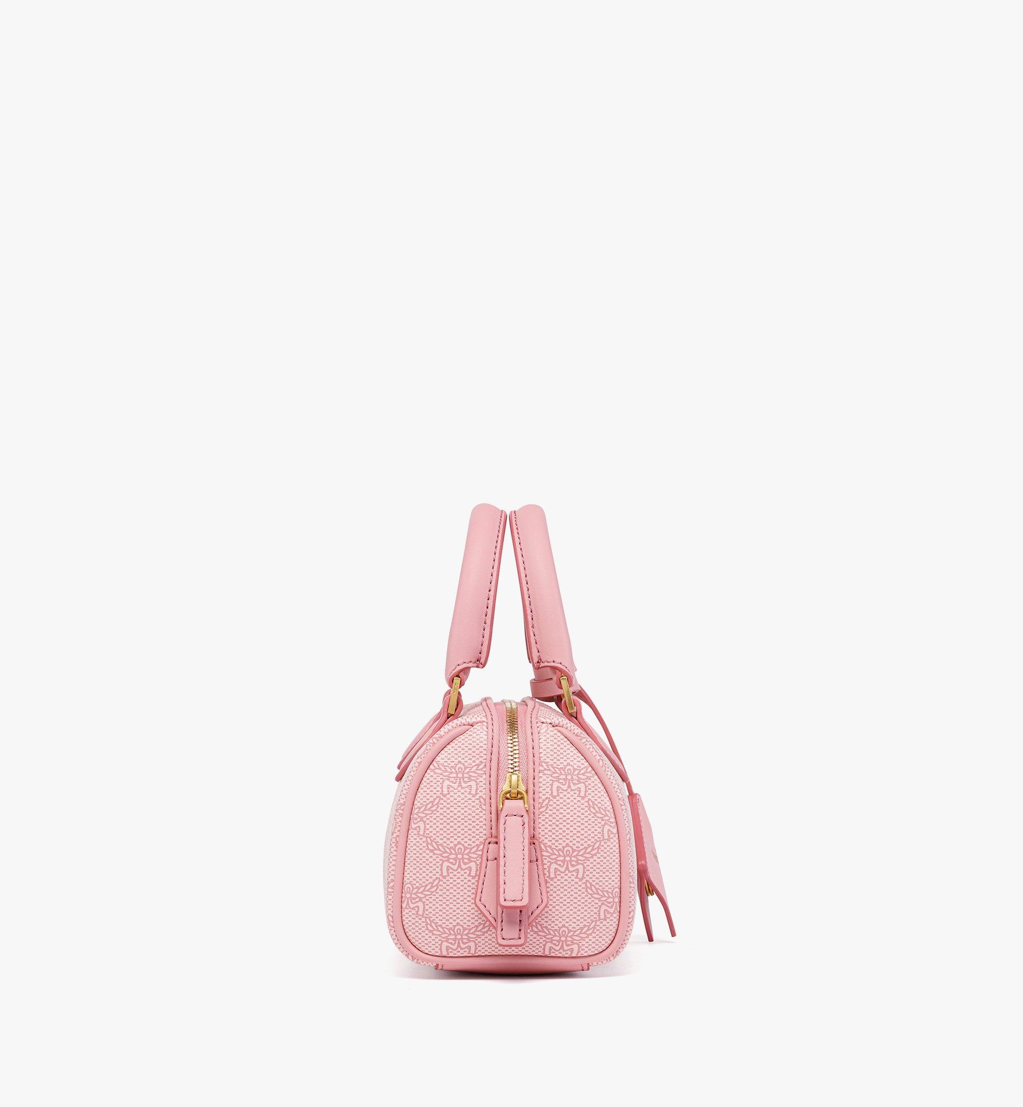 Mcm pink luggage deals