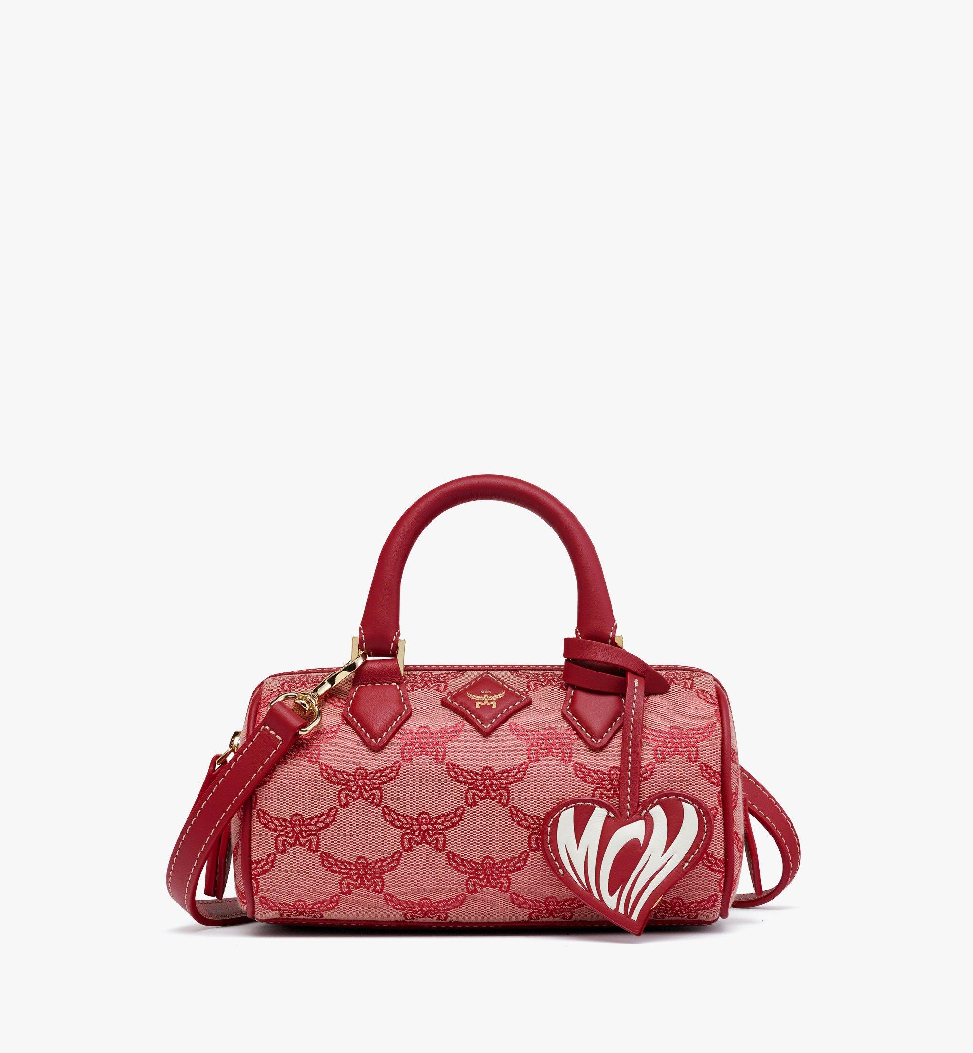 mcm jacquard bag