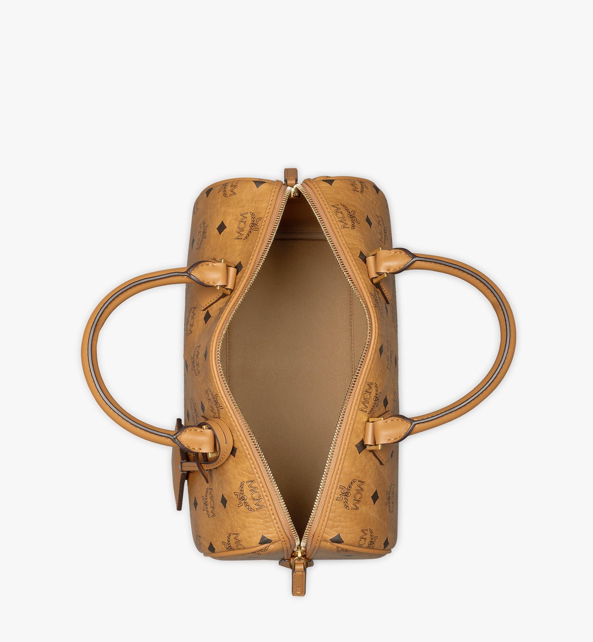 トートバッグ MCM FW25 'Ella Boston' medium handbag (MWBFAEA01 CO) Medium Ella Boston Bag in Visetos Cognac | MCM ®US