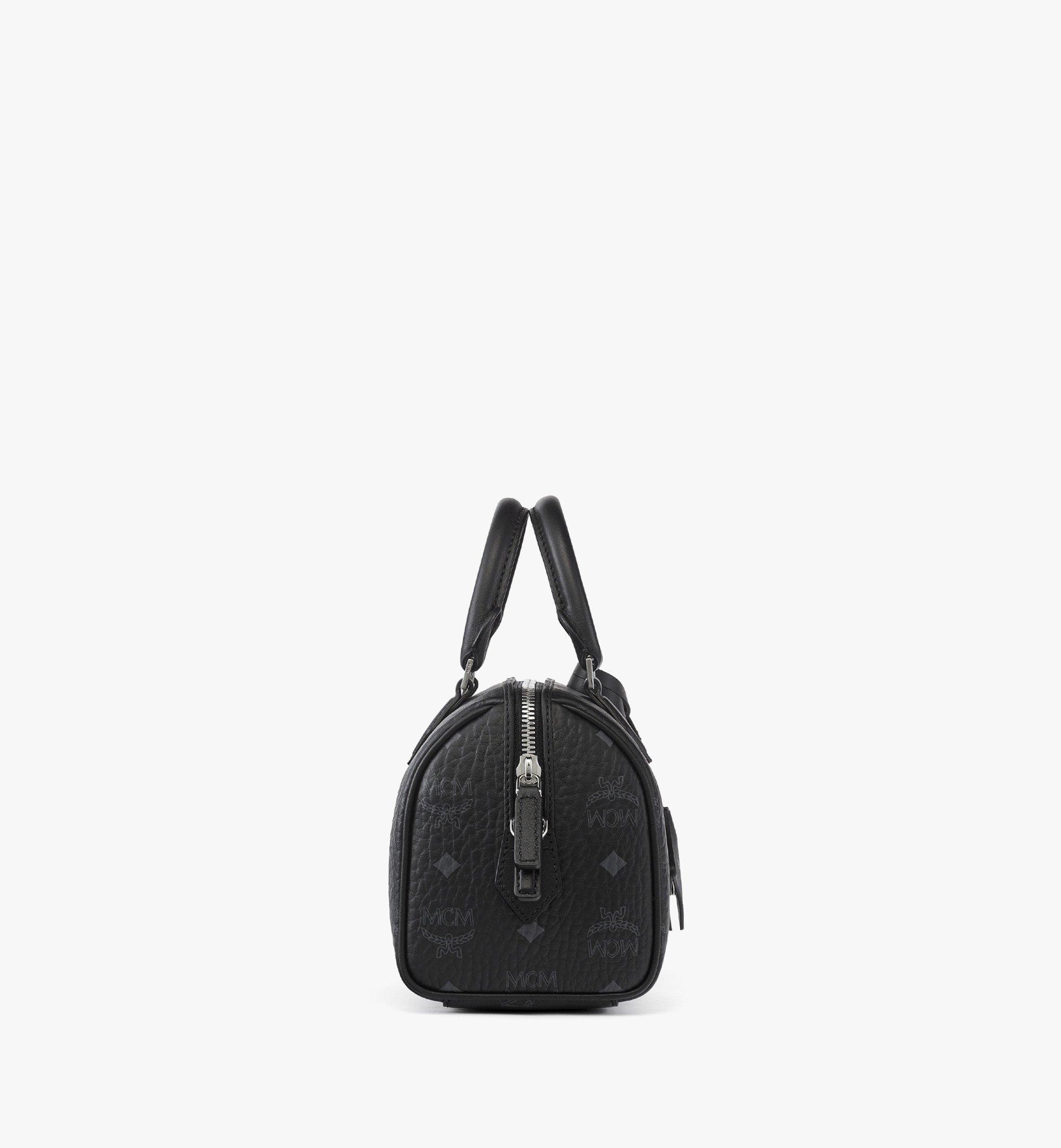 Small Ella Boston Bag in Rocket Visetos Black | MCM ®US