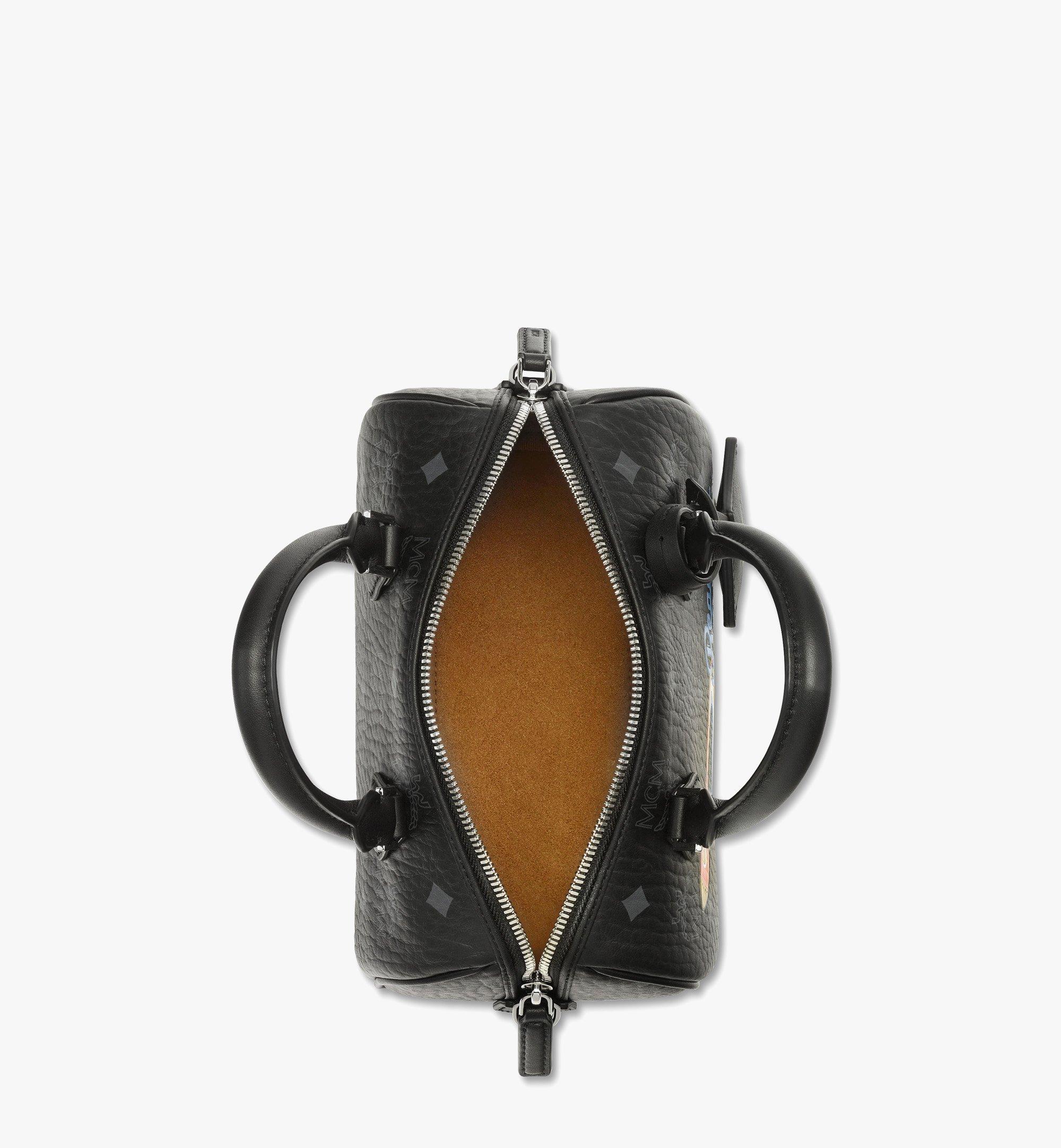 MCM Ella Boston Bag in Rocket Visetos Black MWBFAEA04BK001 Alternate View 2