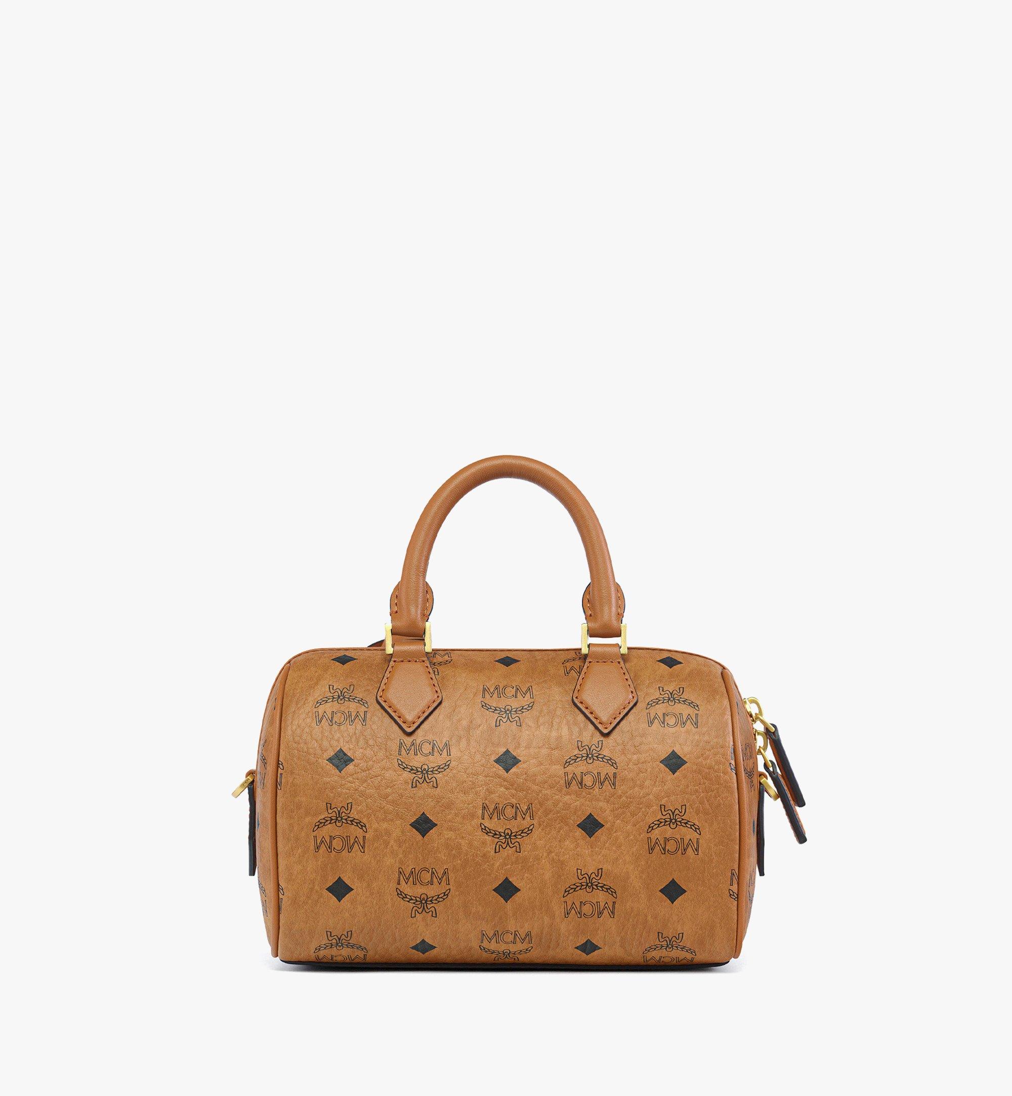 MCM Ella Boston Bag in Rocket Visetos Cognac MWBFAEA04CO001 Alternate View 3