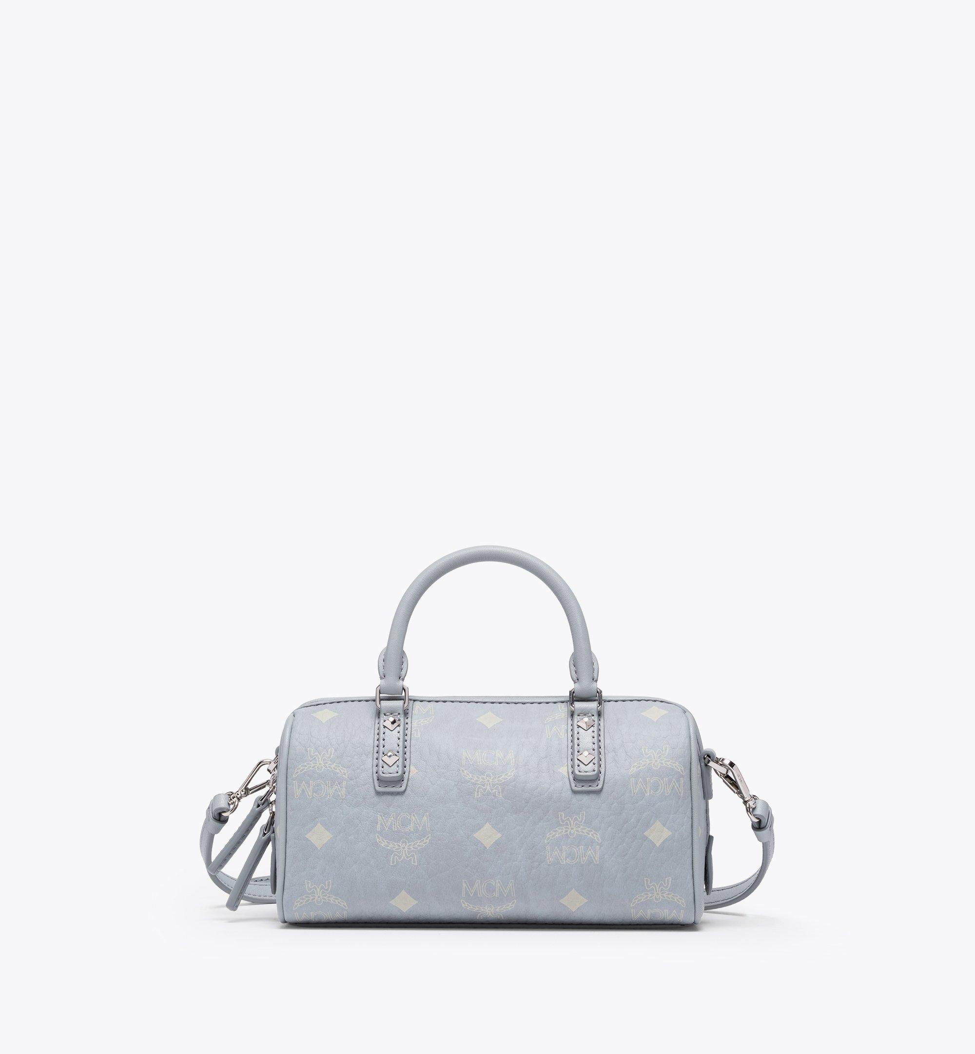 Mini Aren Boston Bag in Visetos Grey | MCM ®US