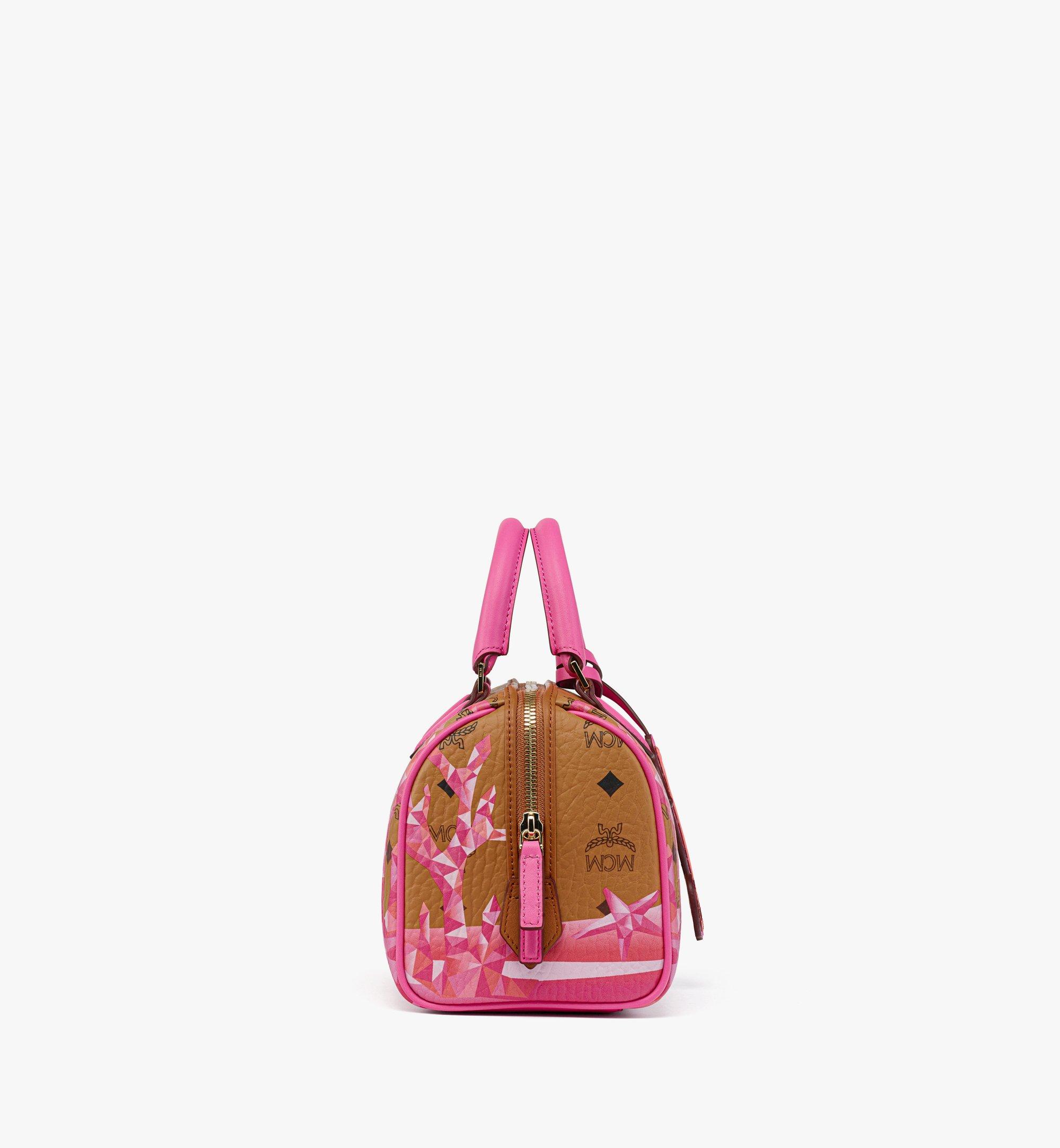 Small Ella Boston Bag in Cubic Coral Visetos Red | MCM ®US Small Ella Boston Bag in Cubic Coral Visetos Red | MCM ®US