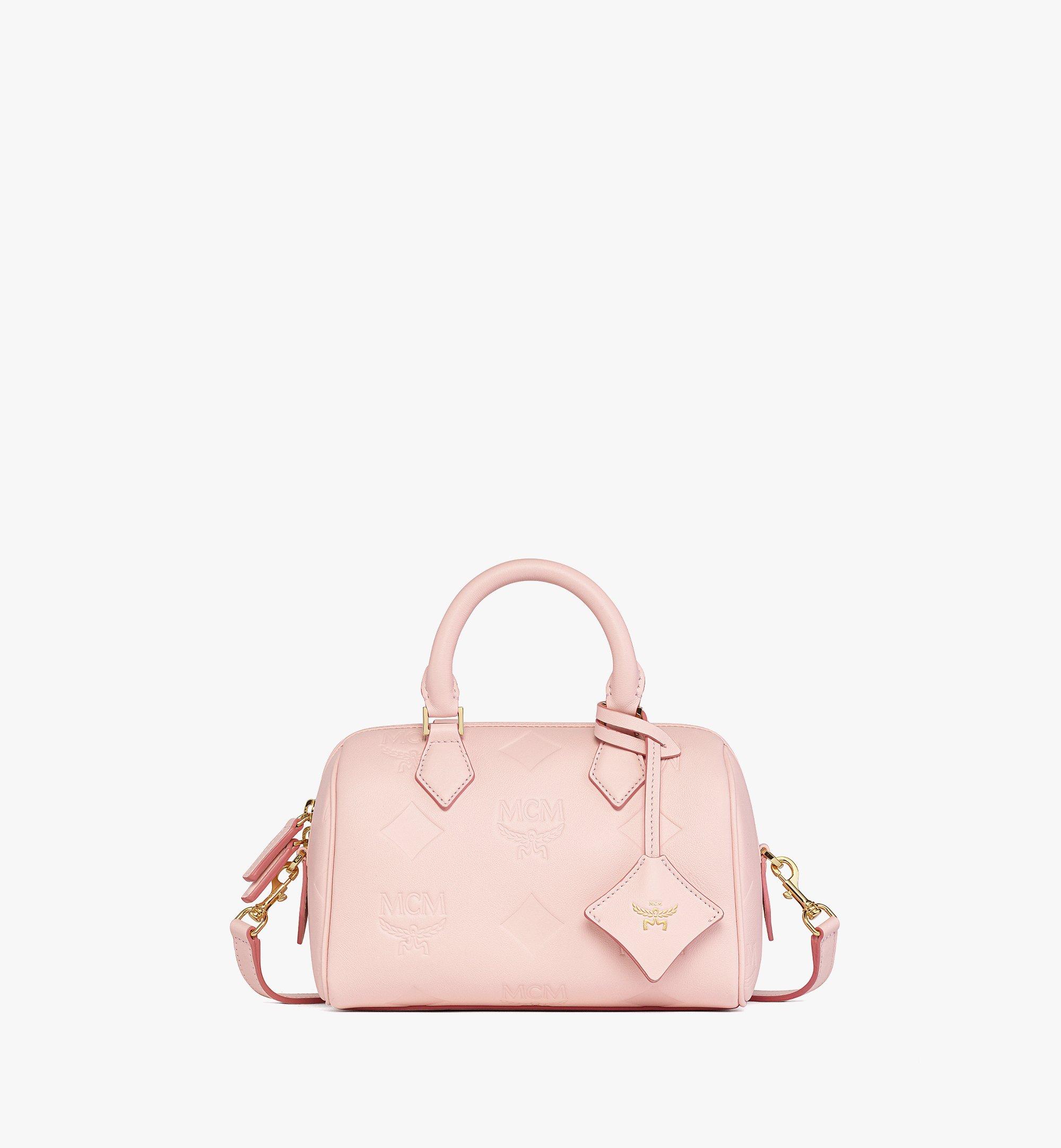 Ella Boston Bag in Maxi Monogram Leather