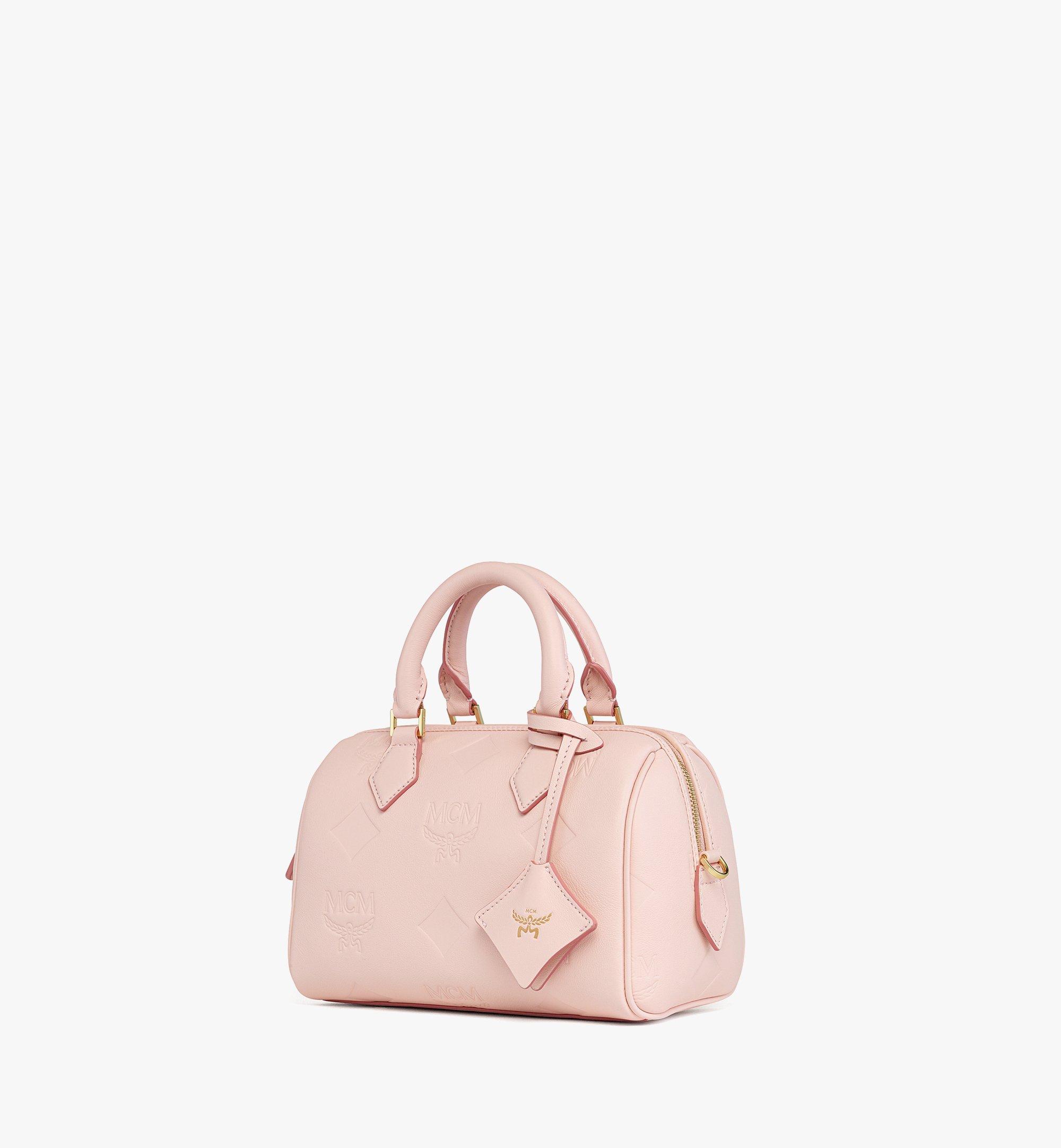 Ella Boston Bag in Maxi Monogram Leather
