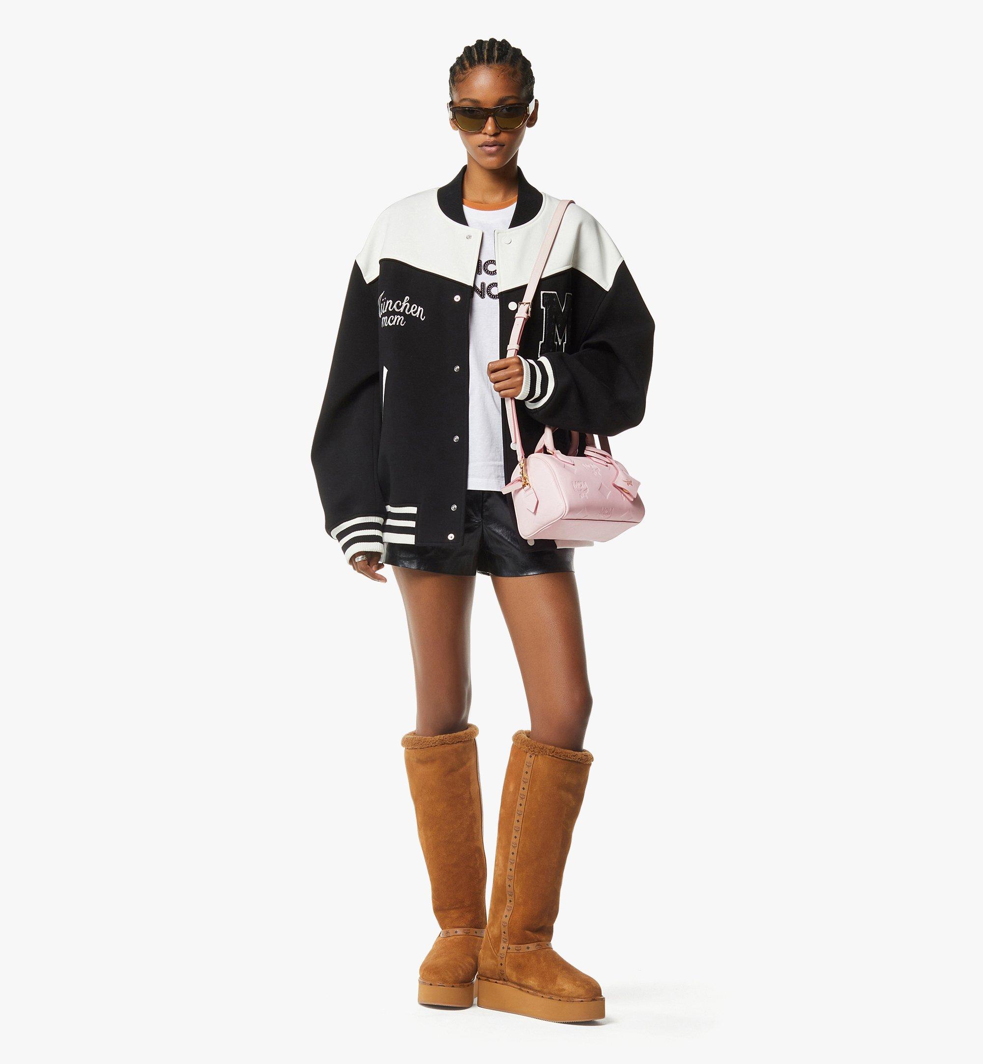 Ella Boston Bag in Maxi Monogram Leather