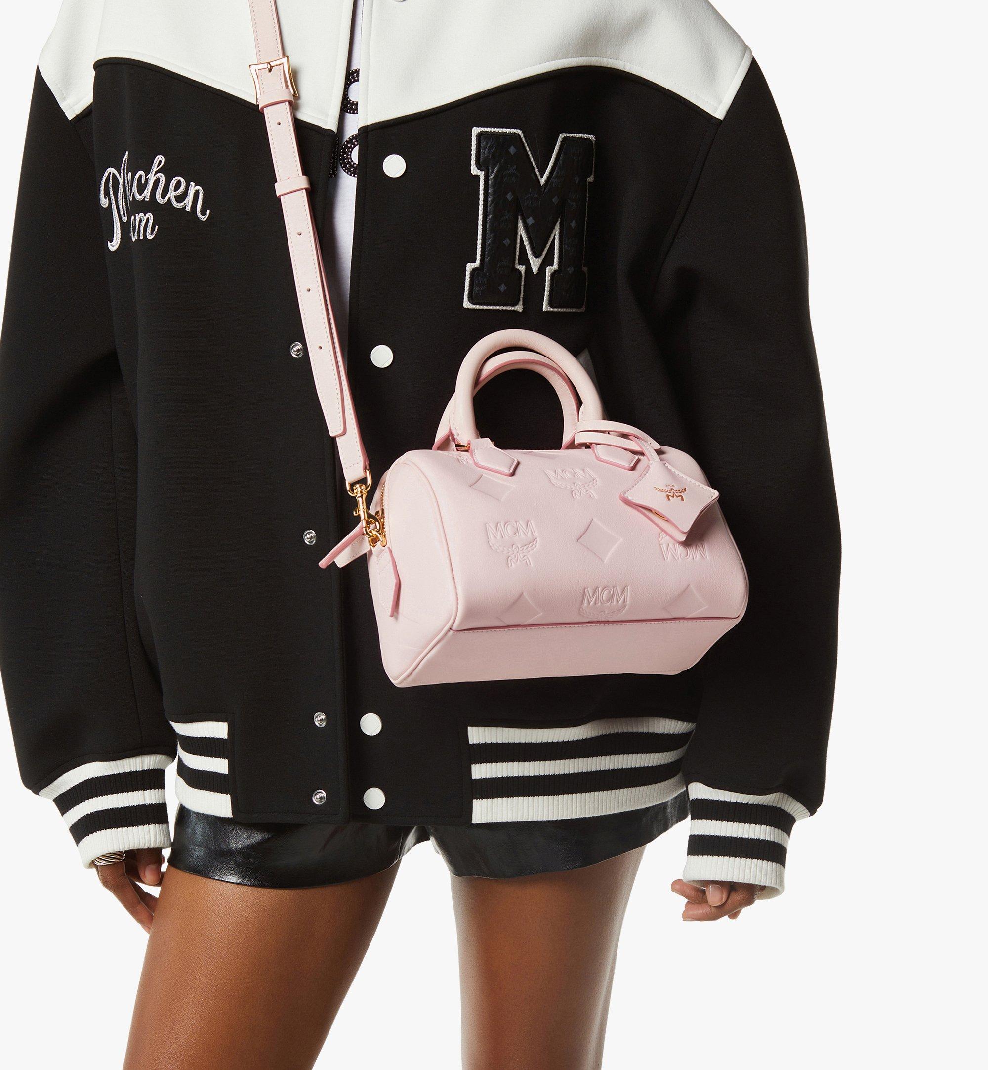 Ella Boston Bag in Maxi Monogram Leather