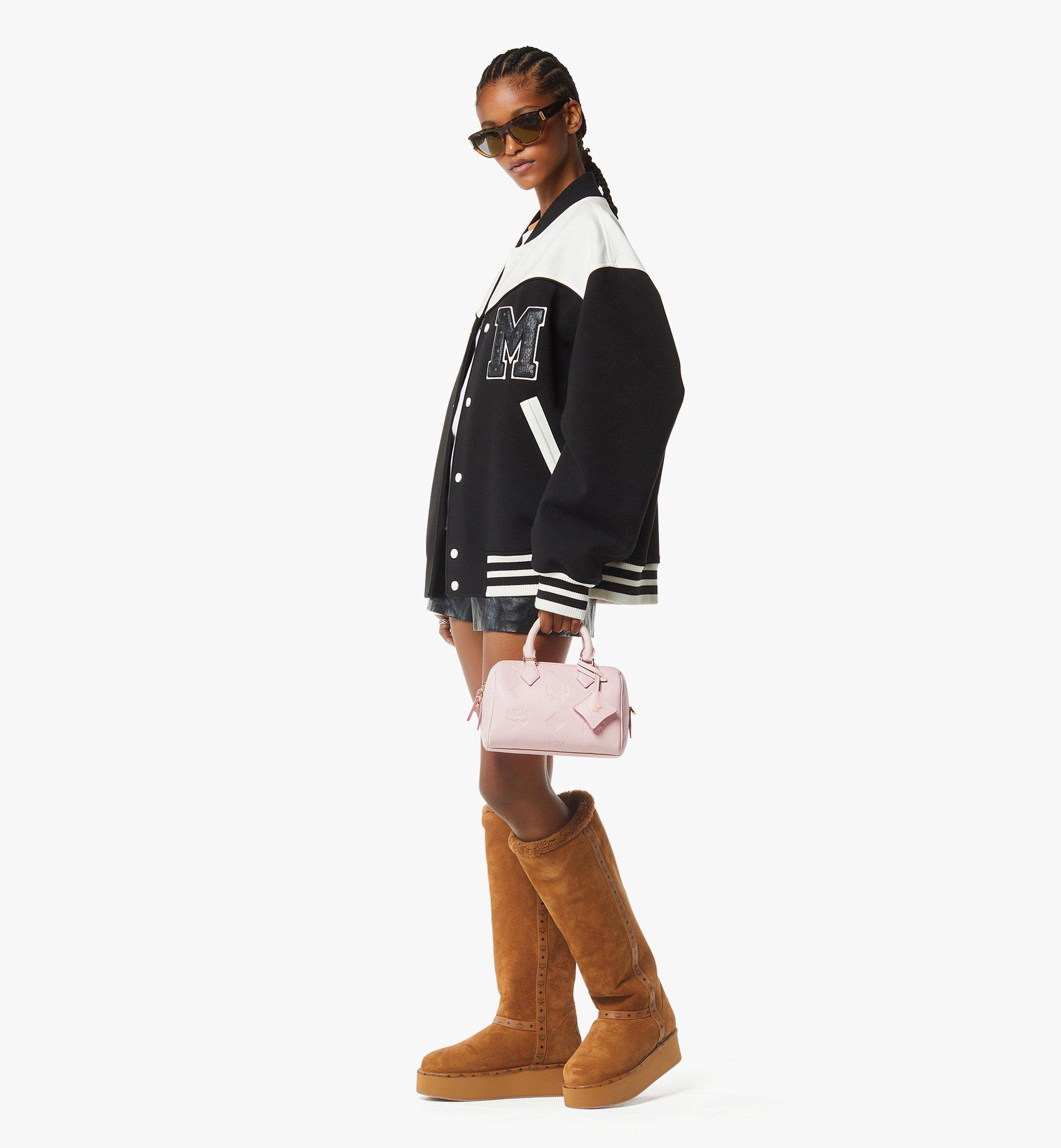 Ella Boston Bag in Maxi Monogram Leather