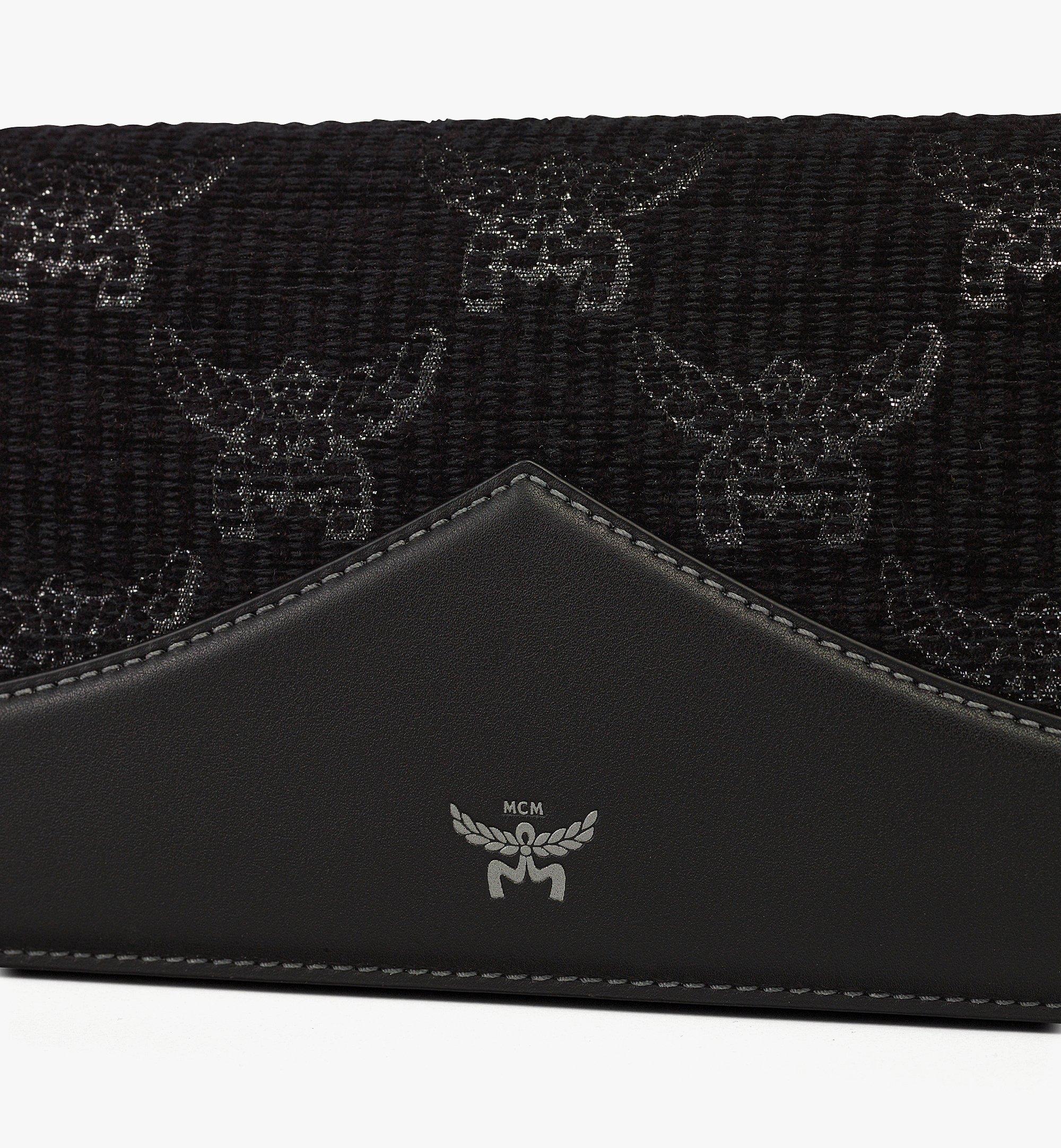 MCM Diamond Clutch in Lauretos Lurex Jacquard Black MWCGSAK01BK001 Alternate View 4