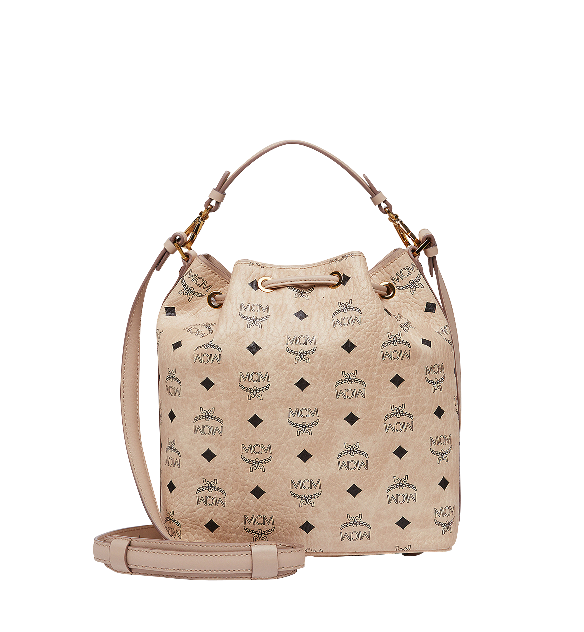 MCM Rabbit Drawstring in Visetos Beige MWD8SXL78IG001 Plus de photos 3