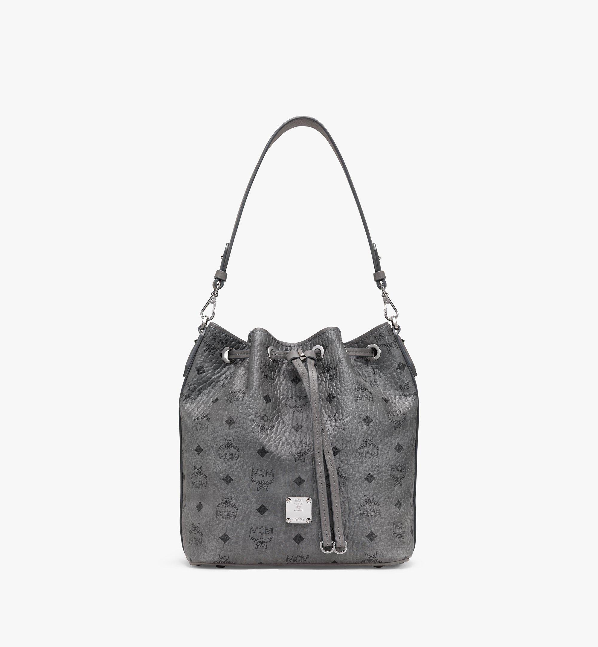 grey mcm bag