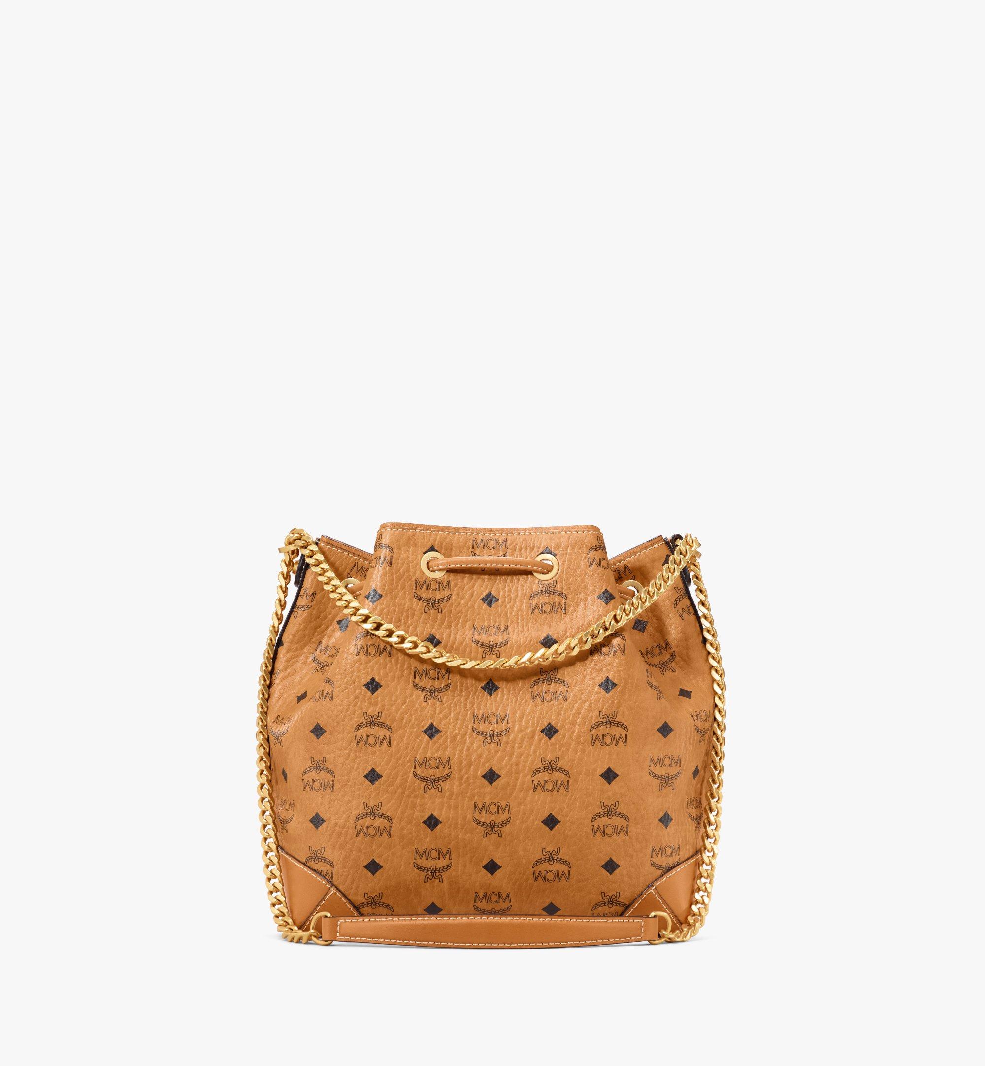 Mcm Visetos Berlin Mini Drawstring Bucket Bag