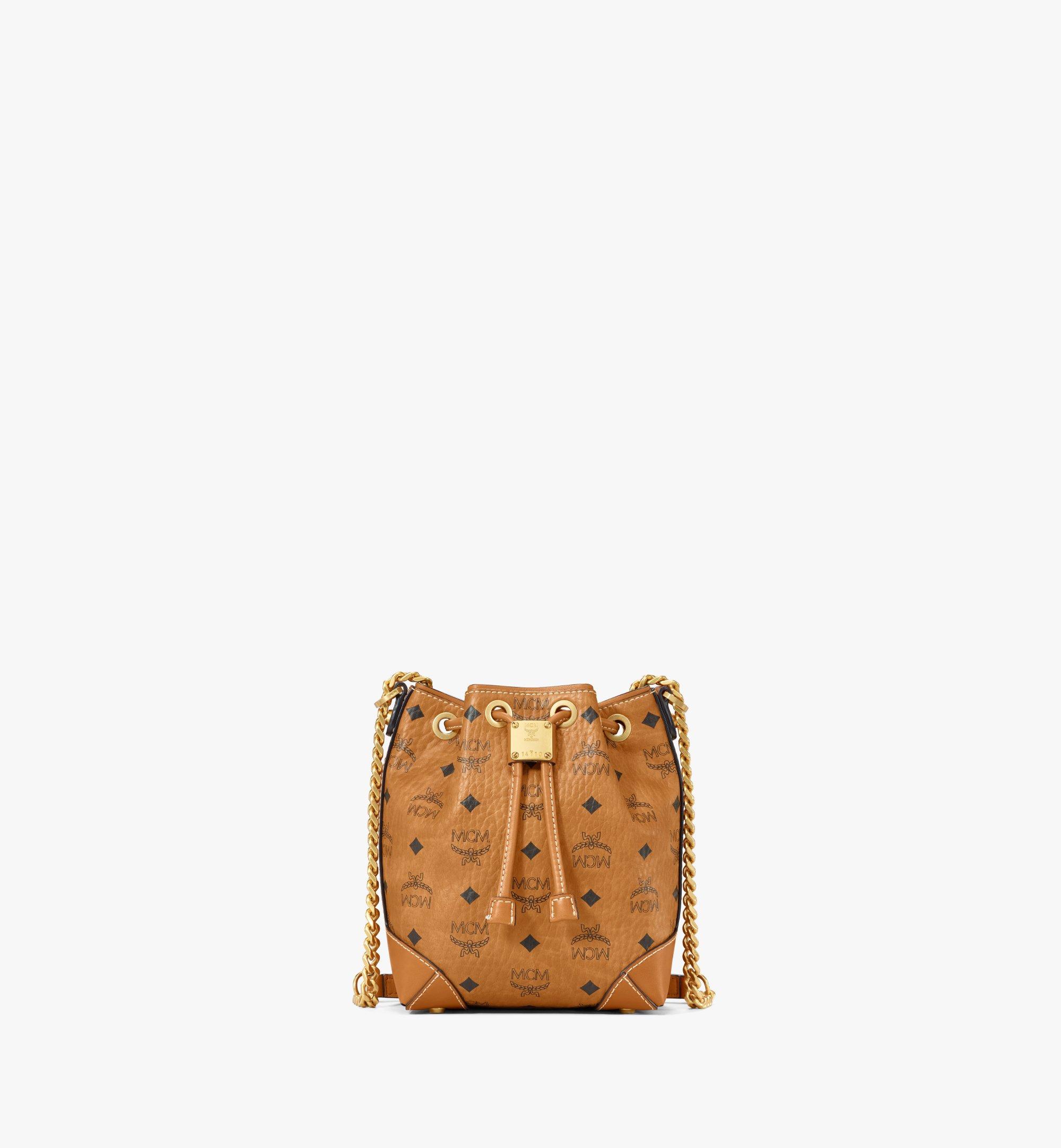 MCM Aren Visetos抽绳包 Cognac MWDAABF03CO001 更多视角 1