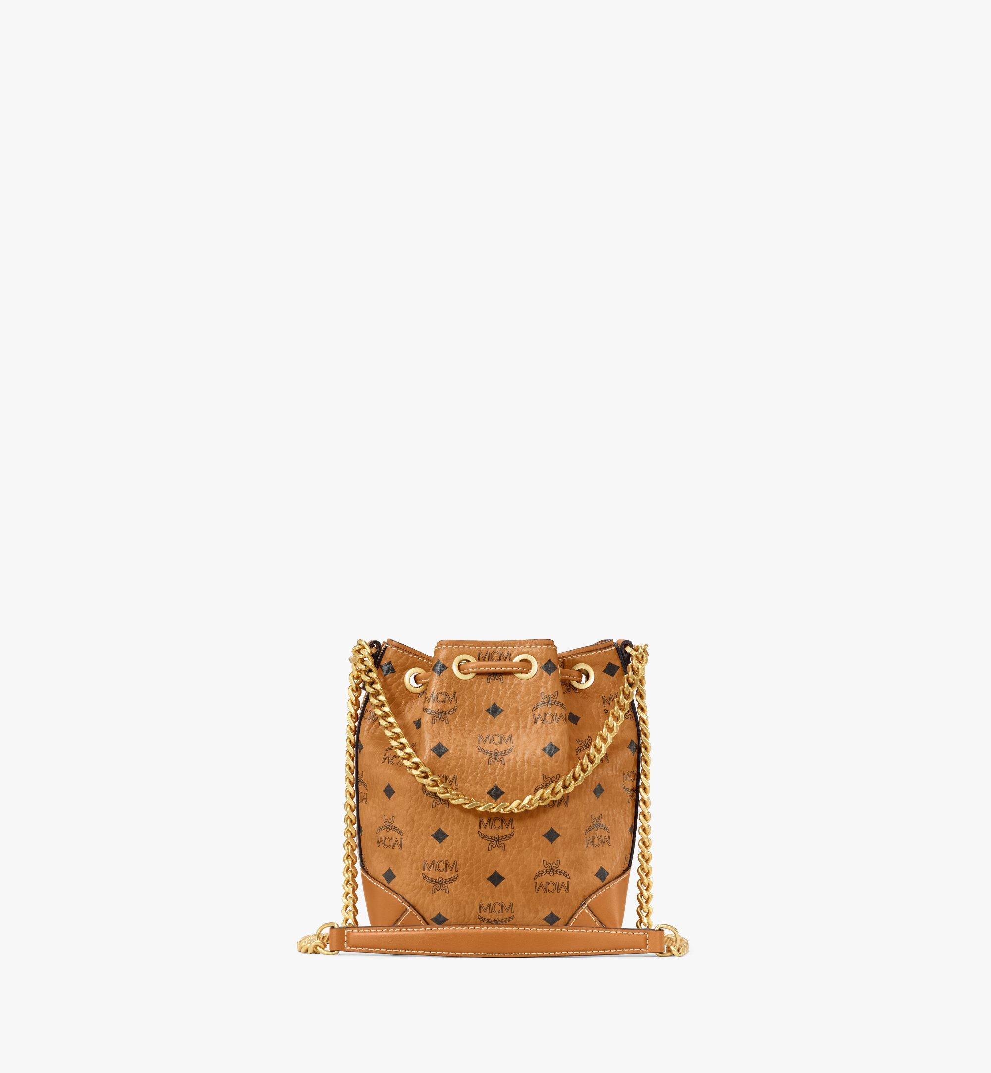 Mini Klassik Drawstring Bag in Visetos Cognac MCM CN