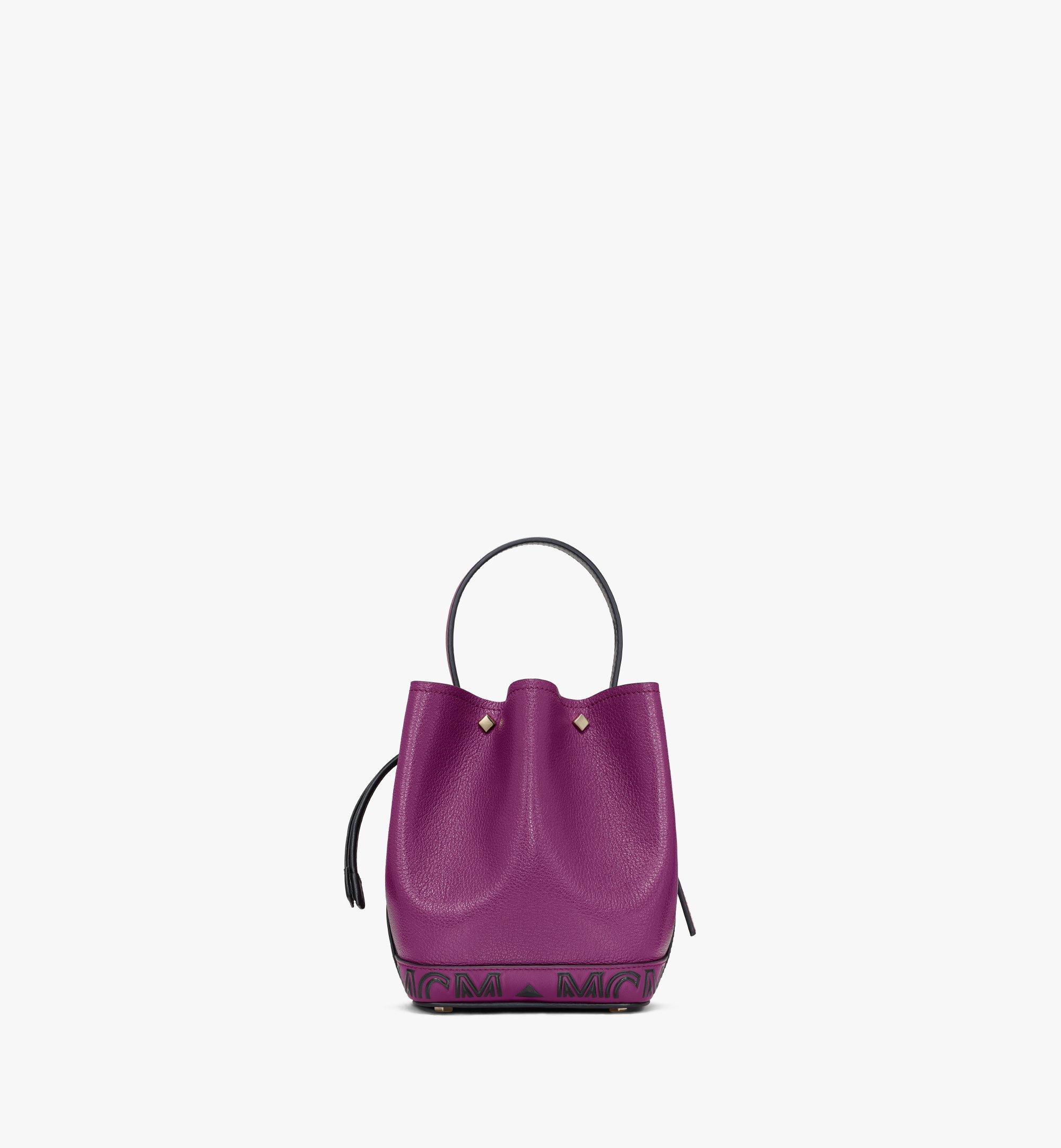 purple drawstring bag