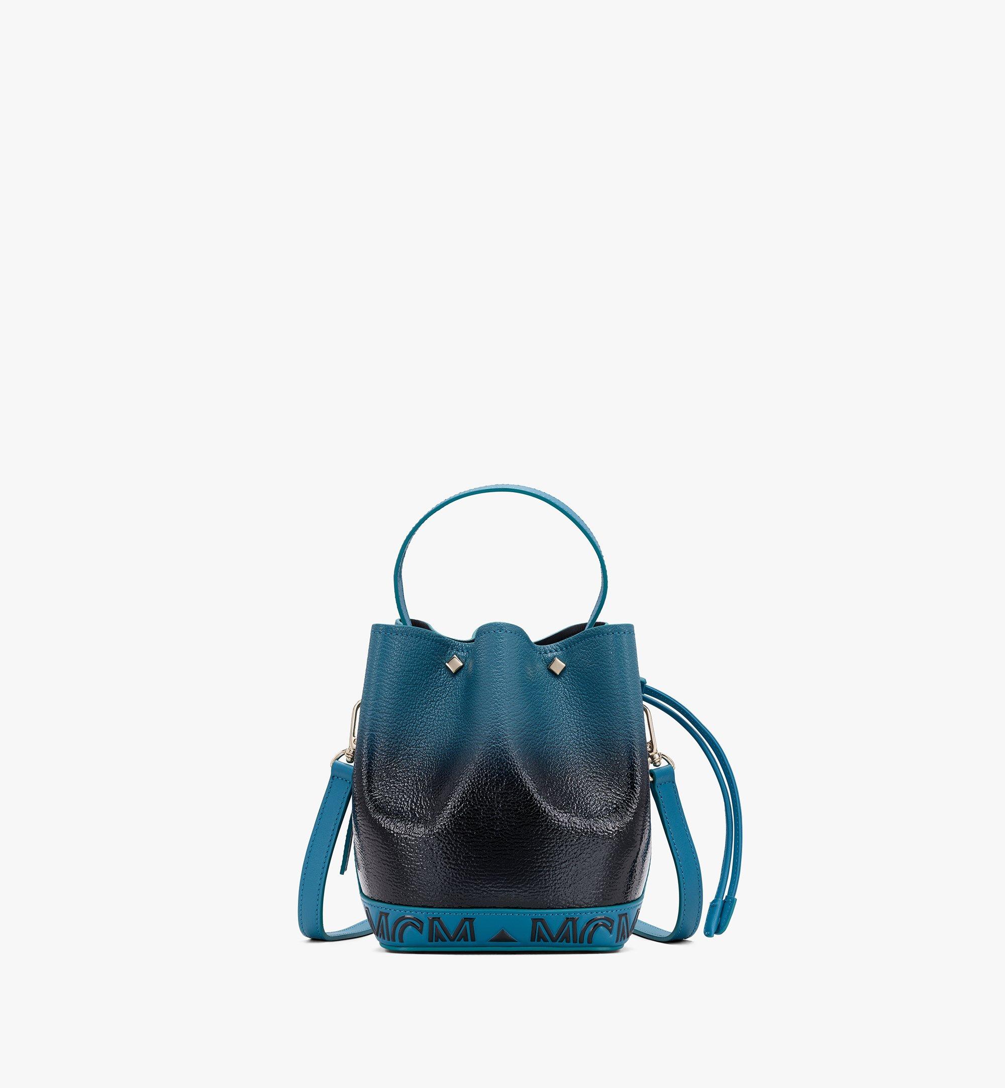 Mini Milano Drawstring Bag in Patent Leather Gradient Black | MCM®