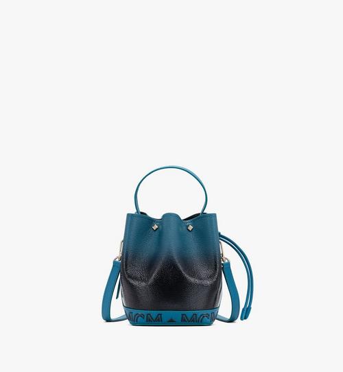 Mini Milano Drawstring Bag in Patent Leather Gradient Black | MCM® US