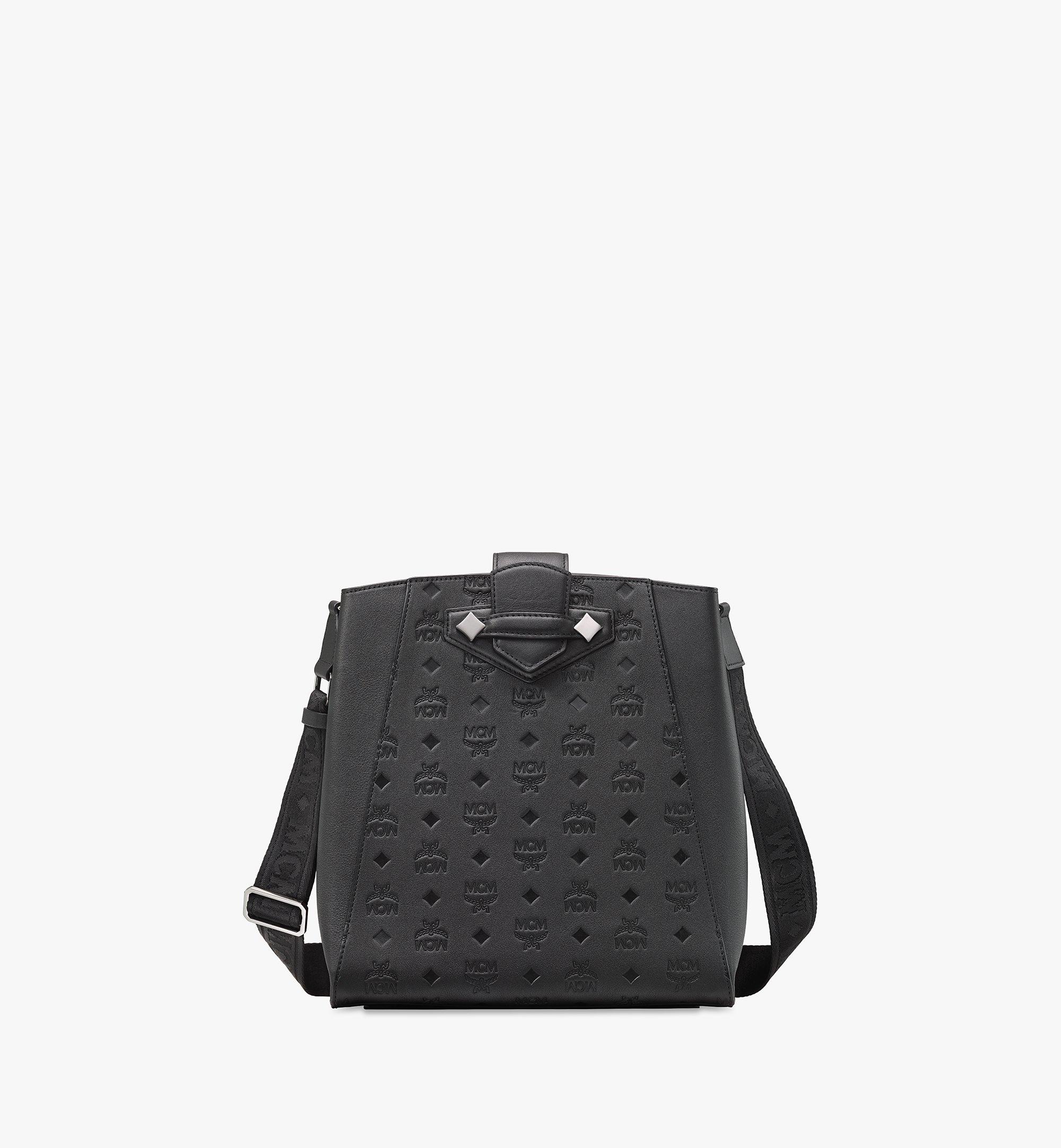 mcm bucket bag black