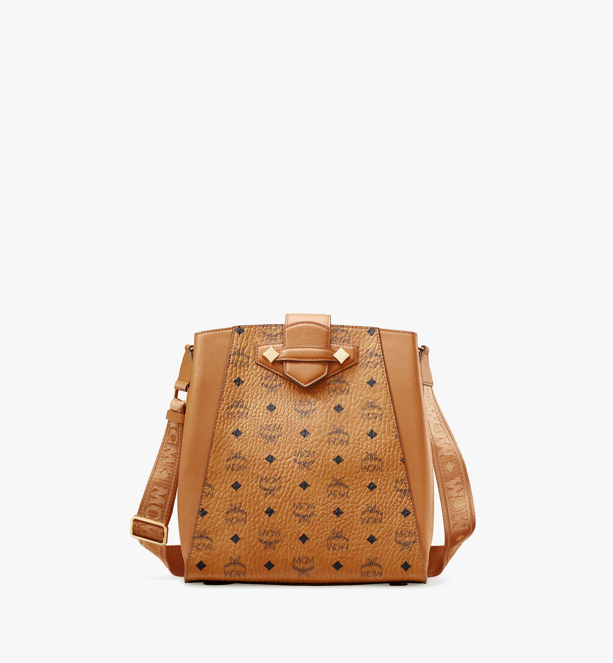 Mcm Essential Beuteltasche In Visetos Original In Cognac | ModeSens