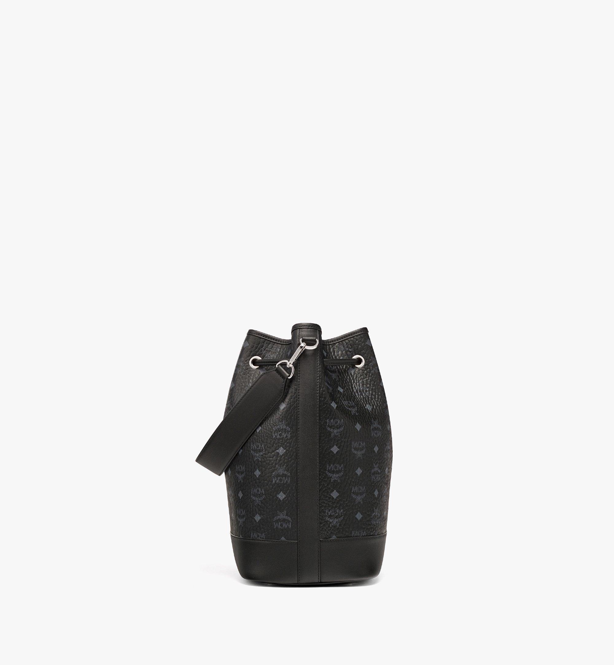 Mcm - Women's Dessau in Visetos Bucket Bag - Black - Leather