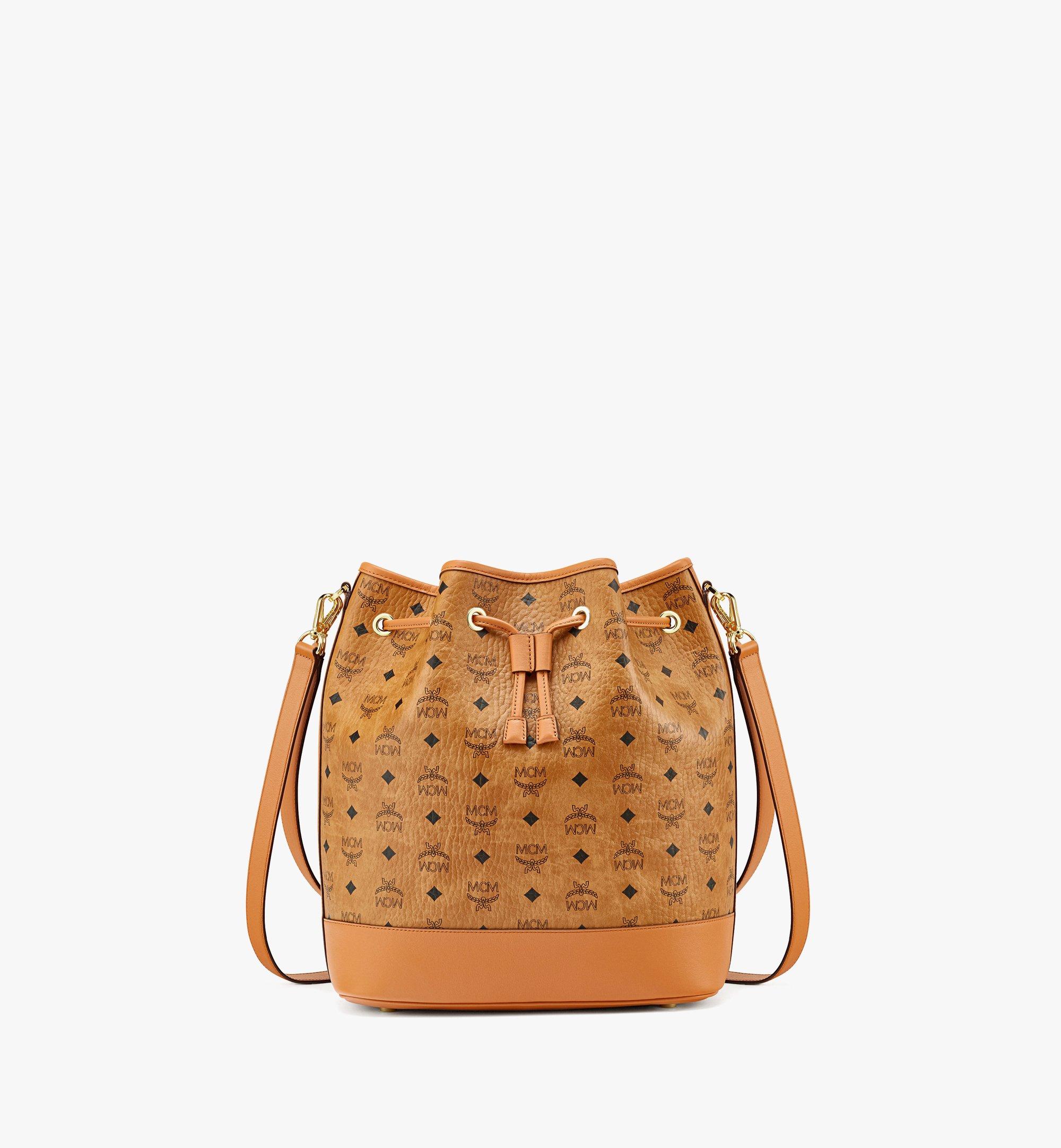 Large Dessau Drawstring Bag in Visetos Cognac | MCM ®CA