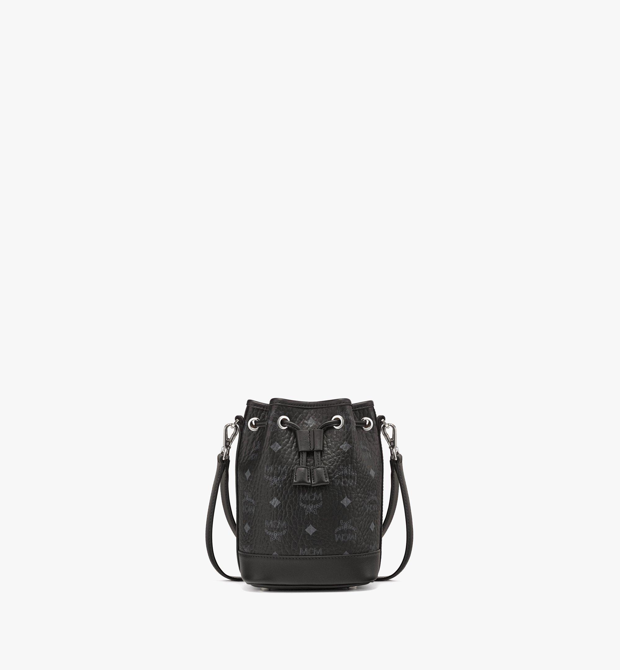 Mcm small drawstring bucket bag sale