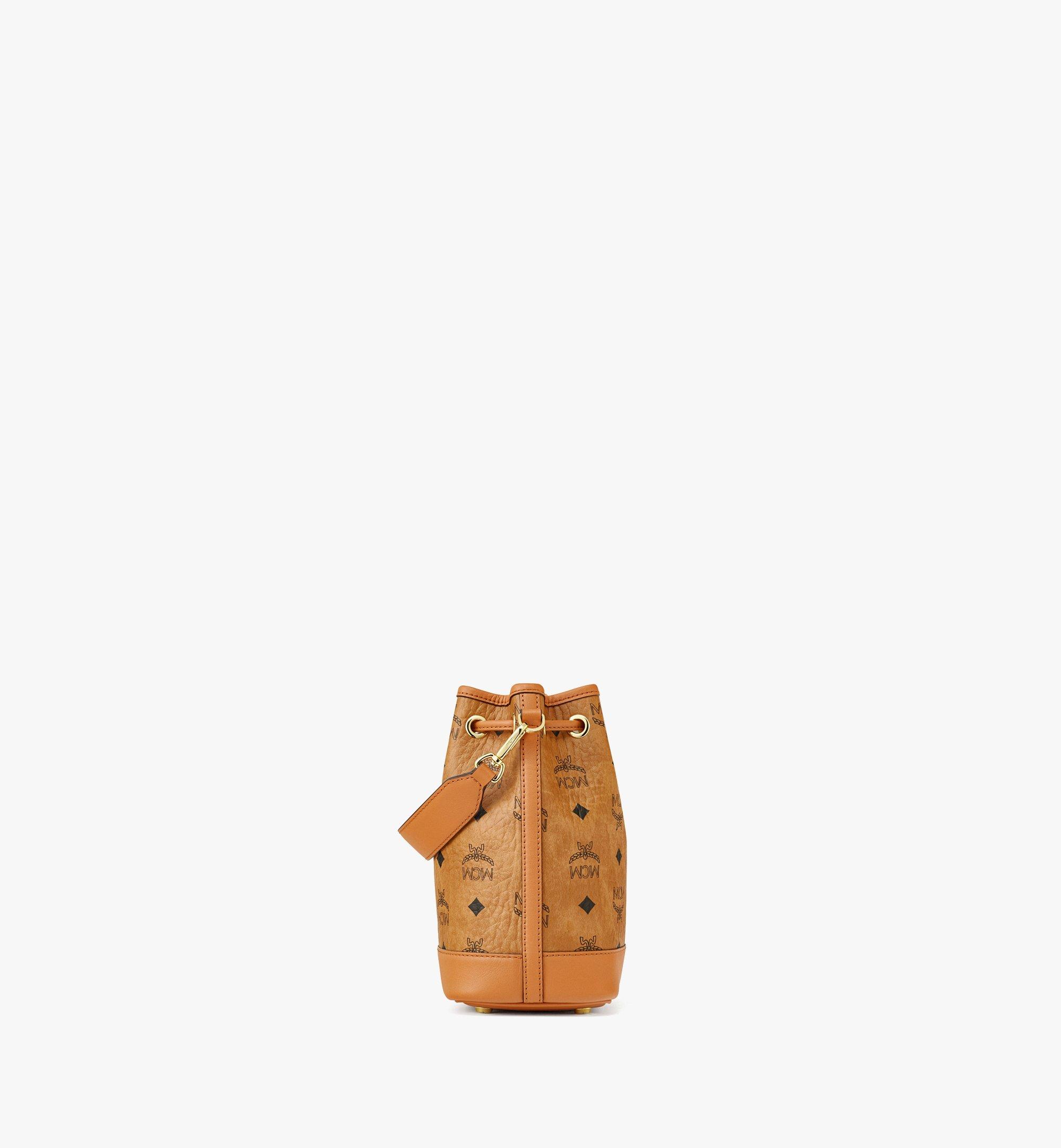 Mcm Dessau Mini Drawstring Visetos Bucket Bag