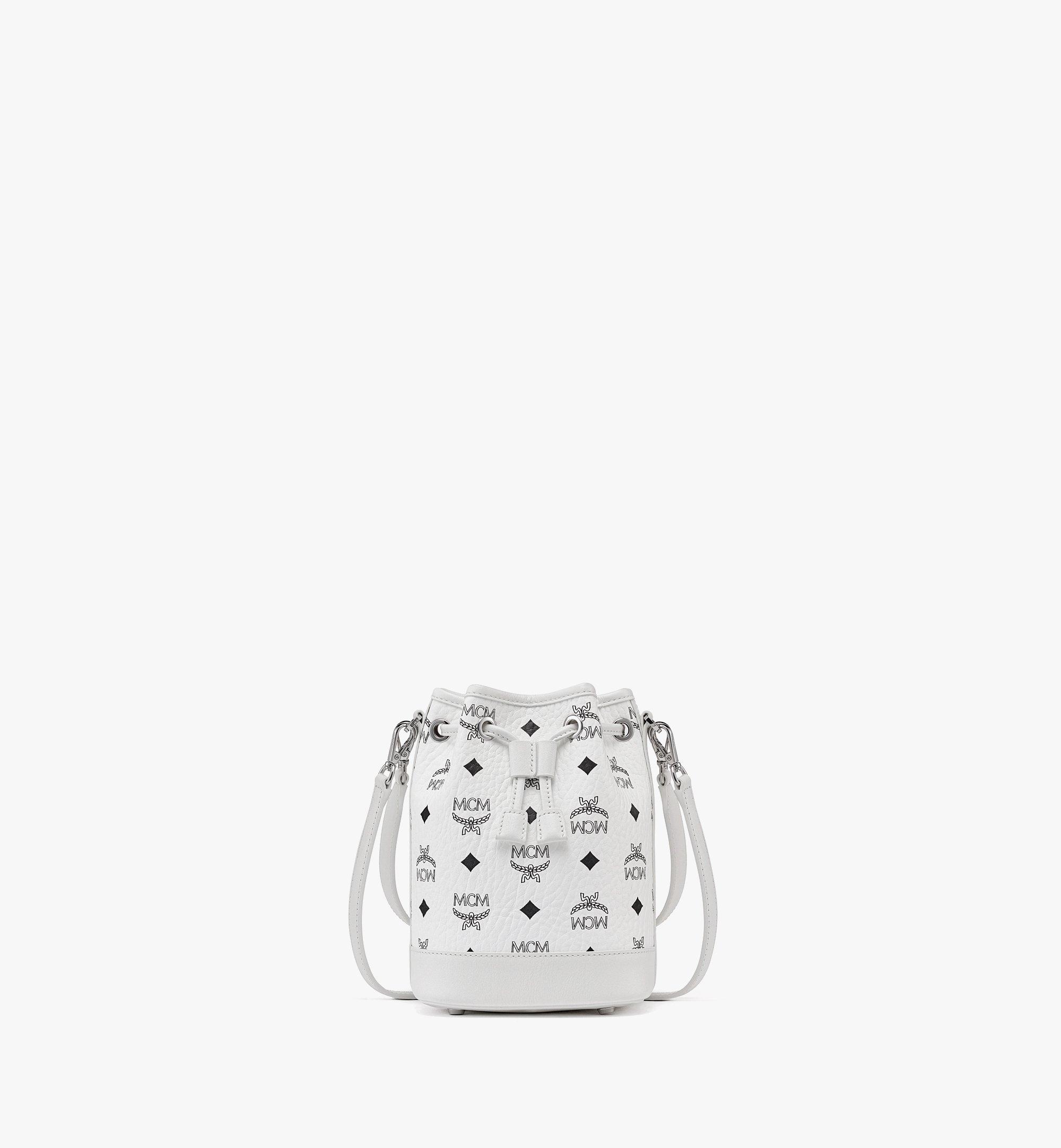 MCM Dessau Mini Drawstring Bucket Bag