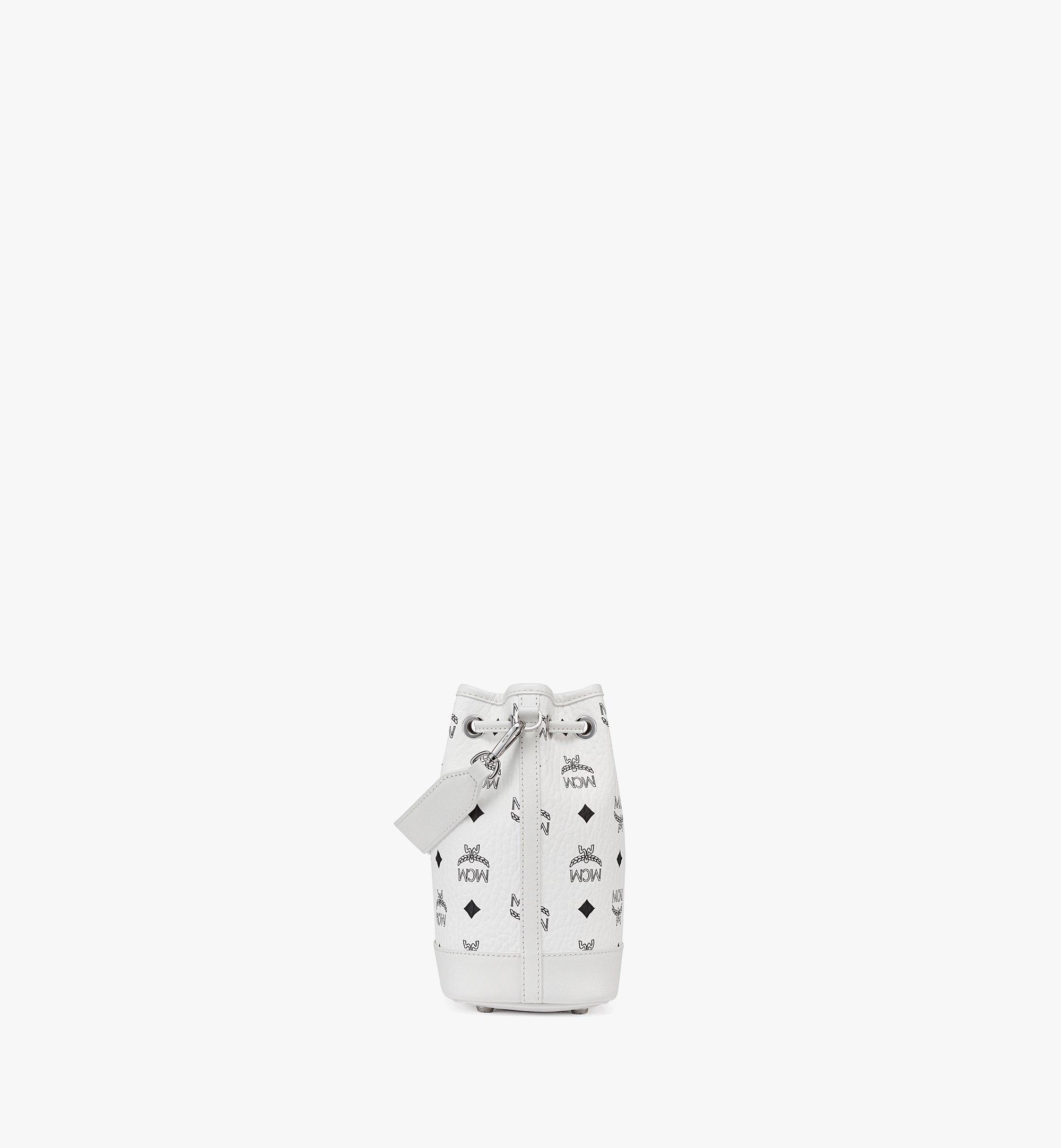 MCM Sac à cordon Dessau en Visetos White MWDCSDU03WT001 Plus de photos 1