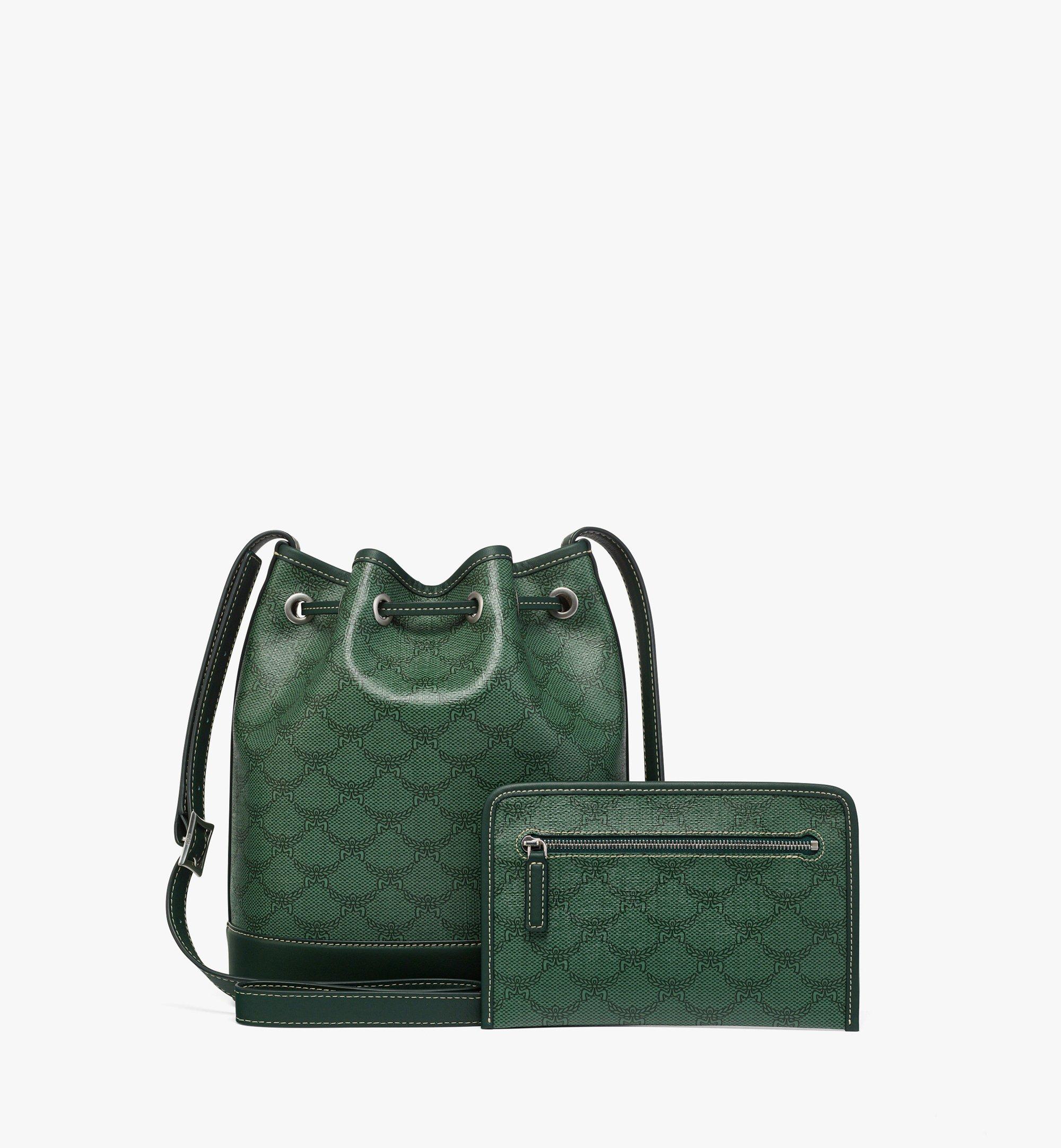 MCM Himmel Drawstring Bag in Lauretos Green MWDESAC01G0001 Alternate View 3