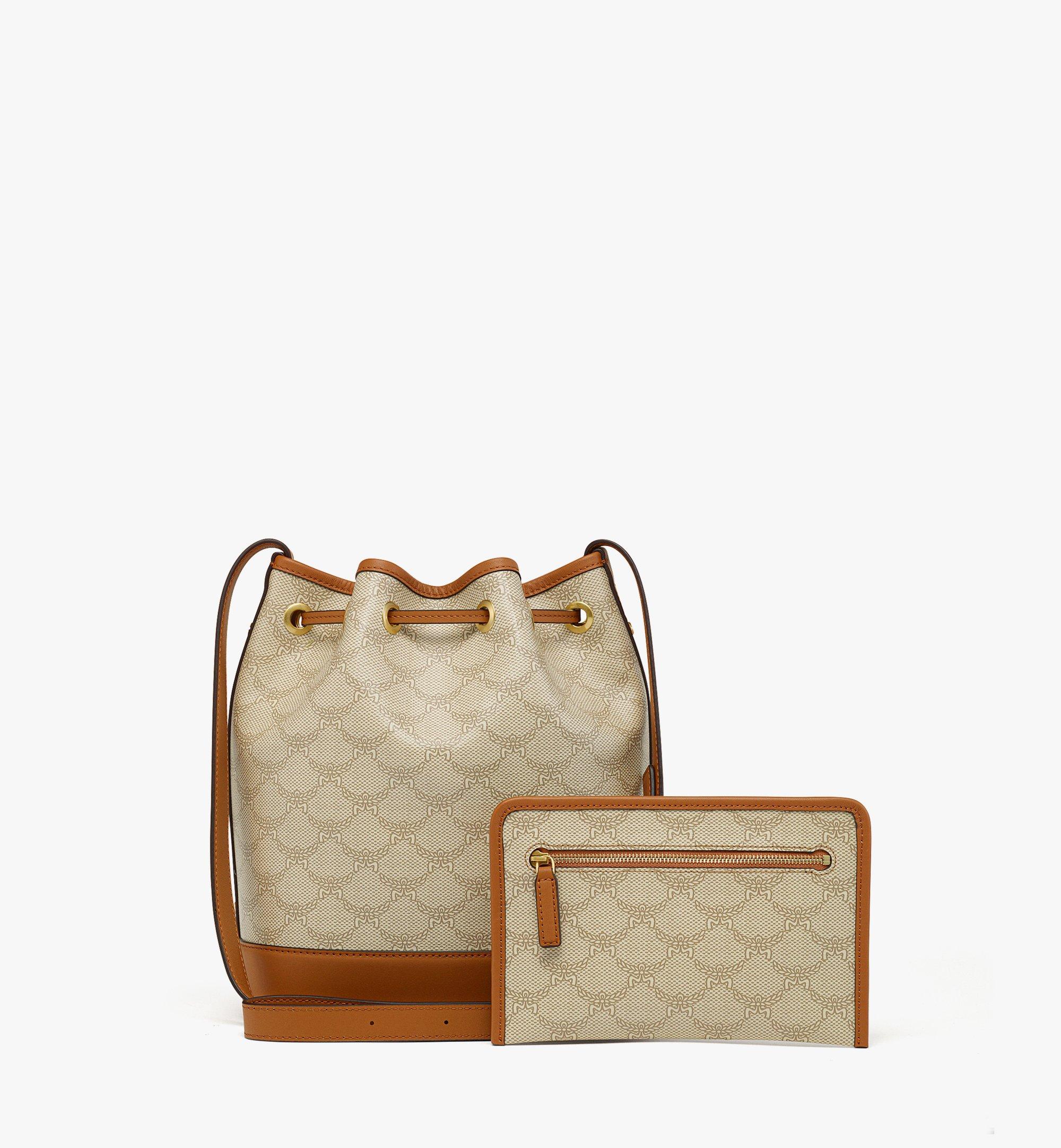 MCM Himmel Drawstring Bag in Lauretos Beige MWDESAC01I9001 Alternate View 3