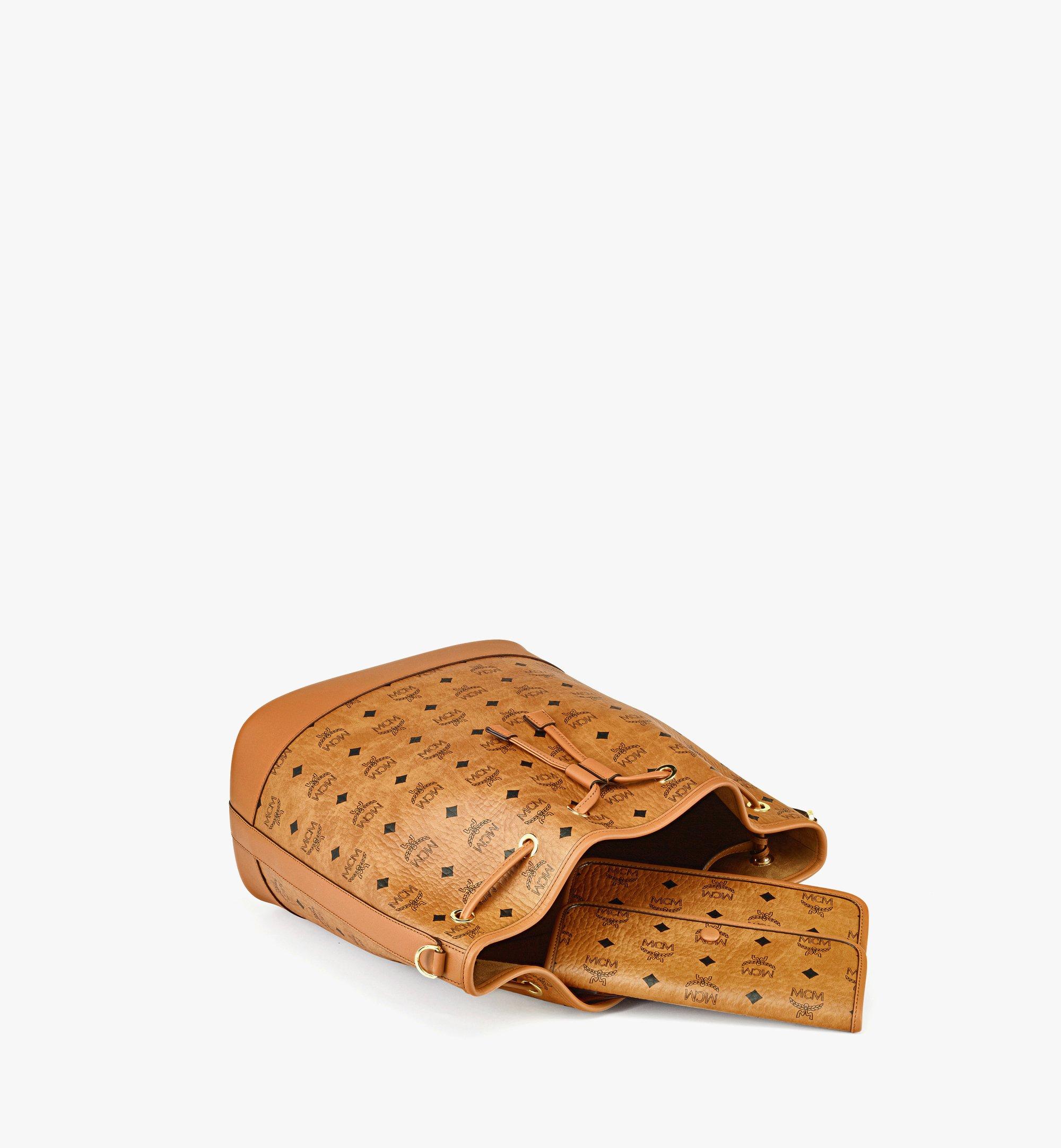 MCM Dessau Drawstring Bag in Visetos Cognac MWDESDU02CO001 Alternate View 2