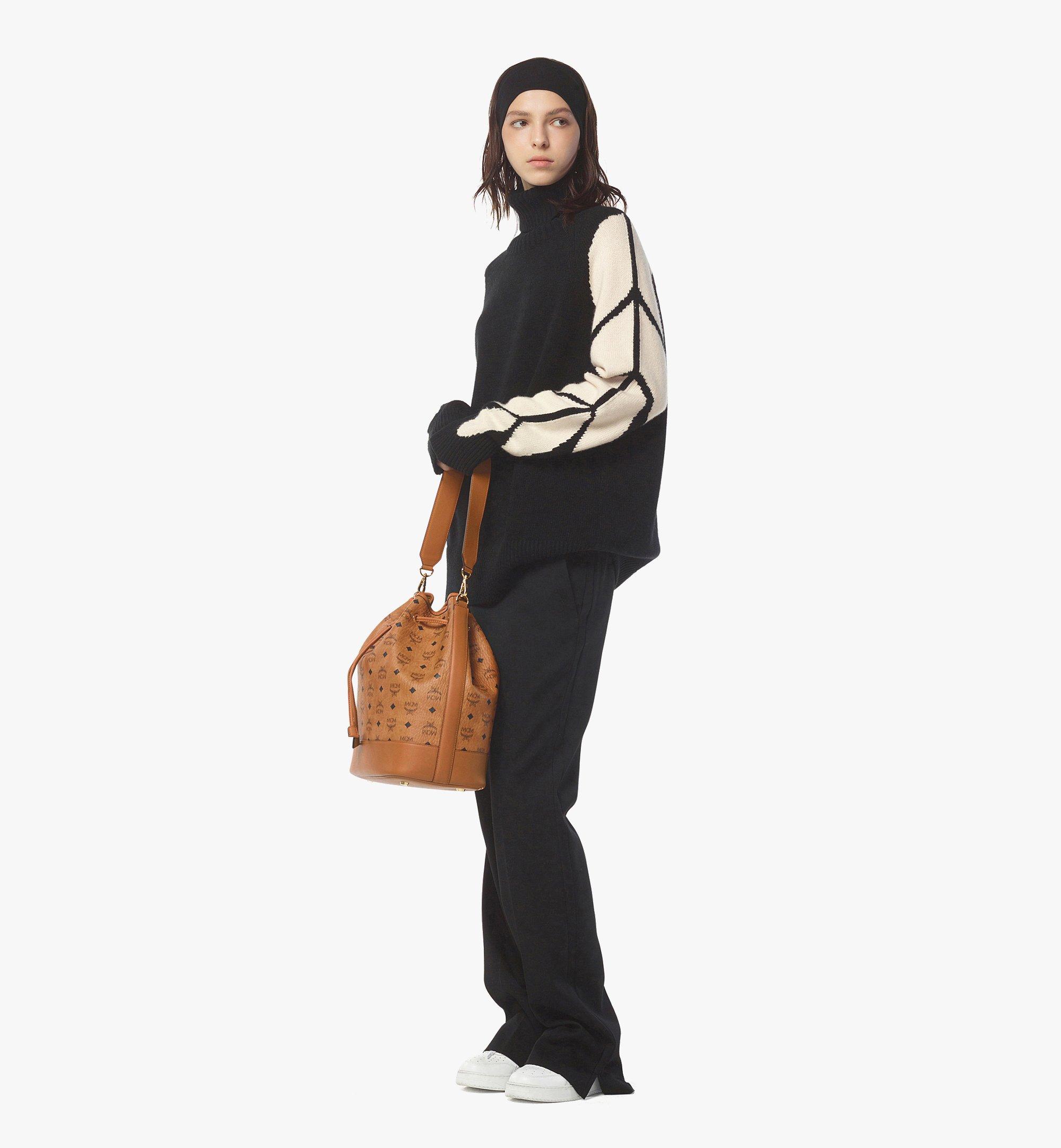 MCM Dessau Drawstring Bag in Visetos Cognac MWDESDU02CO001 Alternate View 2