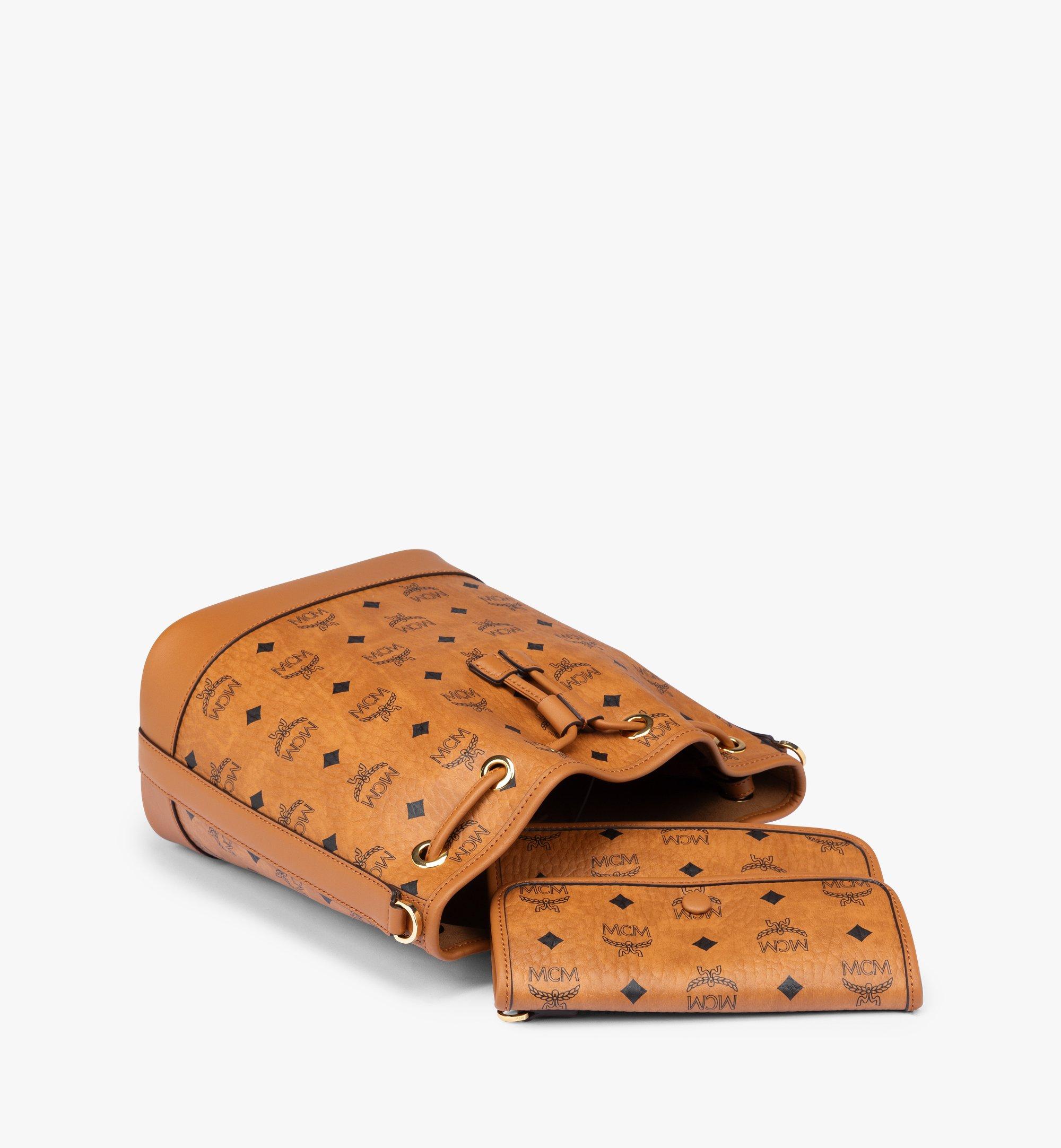 MCM Dessau Drawstring Bag in Visetos Cognac MWDESDU03CO001 Alternate View 3