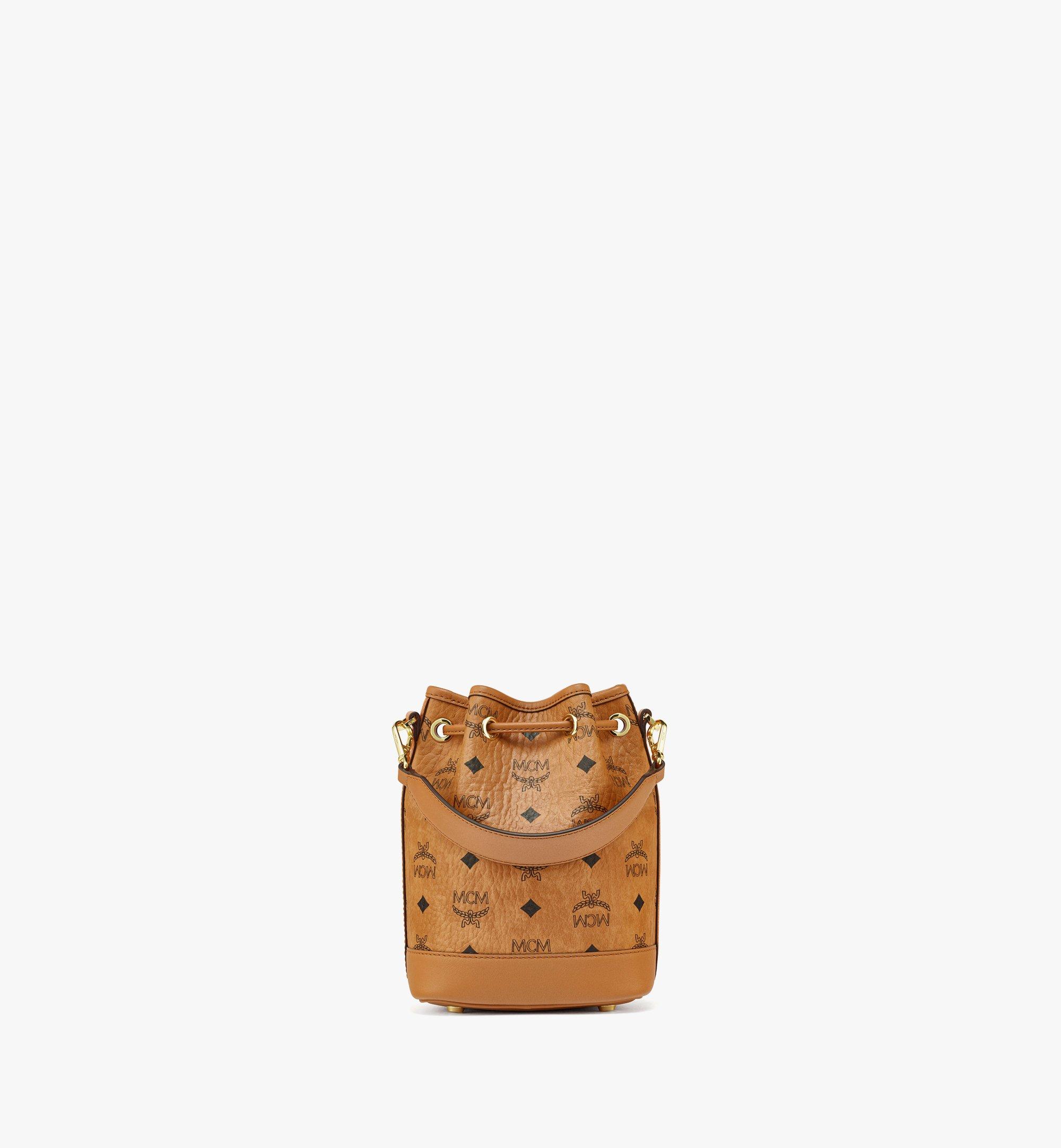 MCM Dessau Drawstring Bag in Visetos Cognac MWDESDU04CO001 Alternate View 3