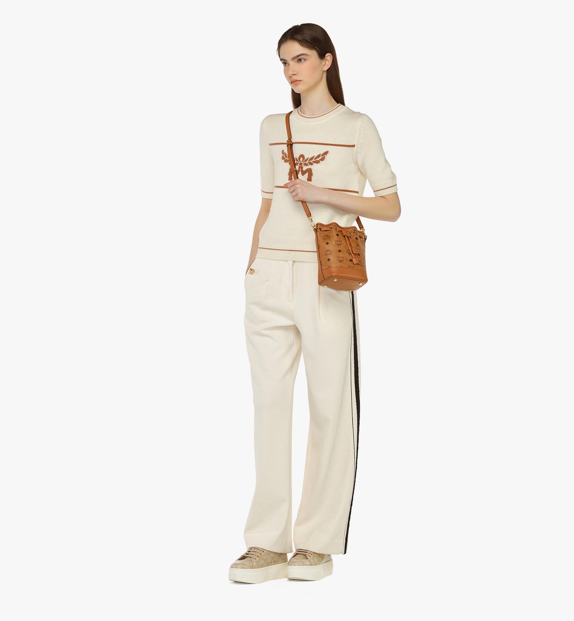 MCM Dessau Drawstring Bag in Visetos Cognac MWDESDU04CO001 Alternate View 2