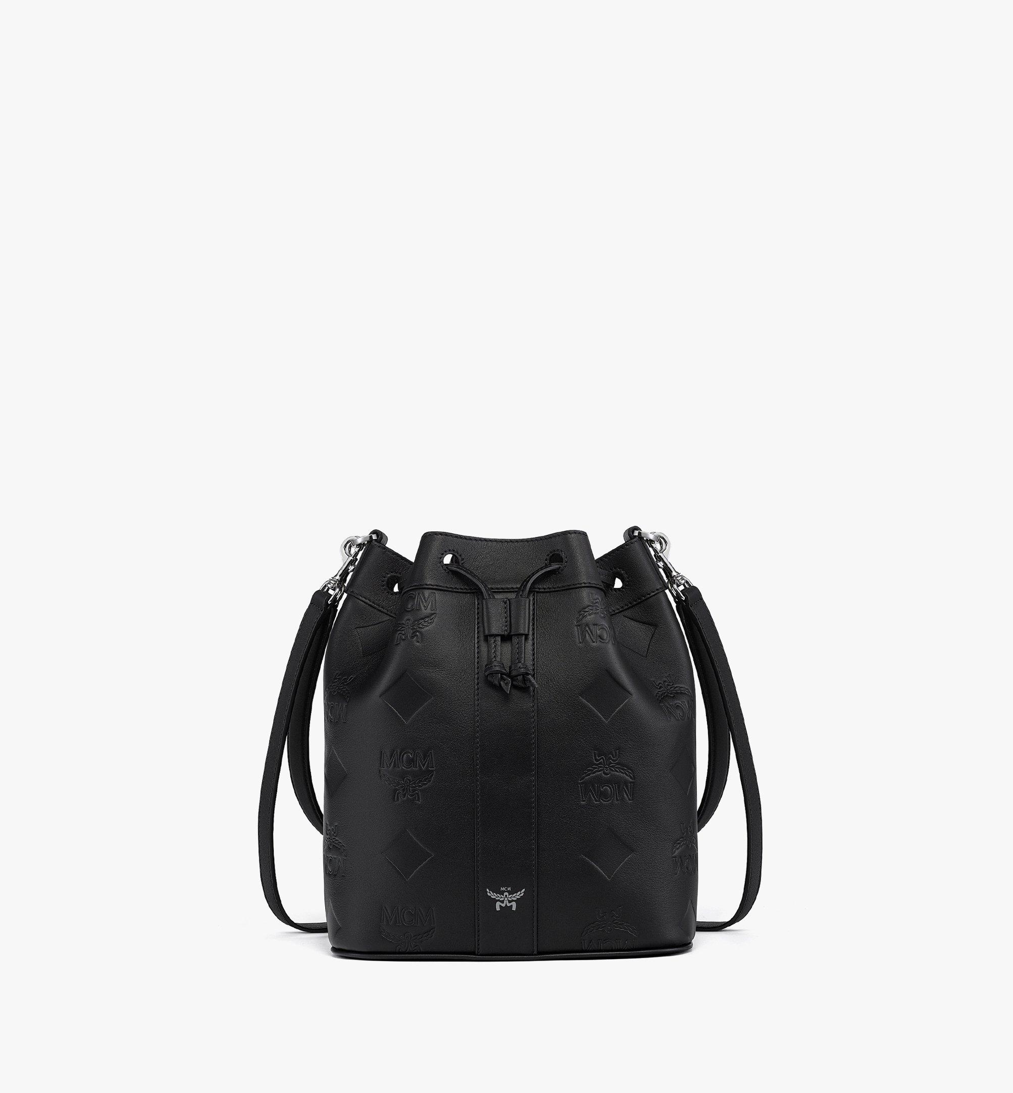 Medium Dessau Drawstring Bag in Maxi Monogram Leather Black | MCM ®US